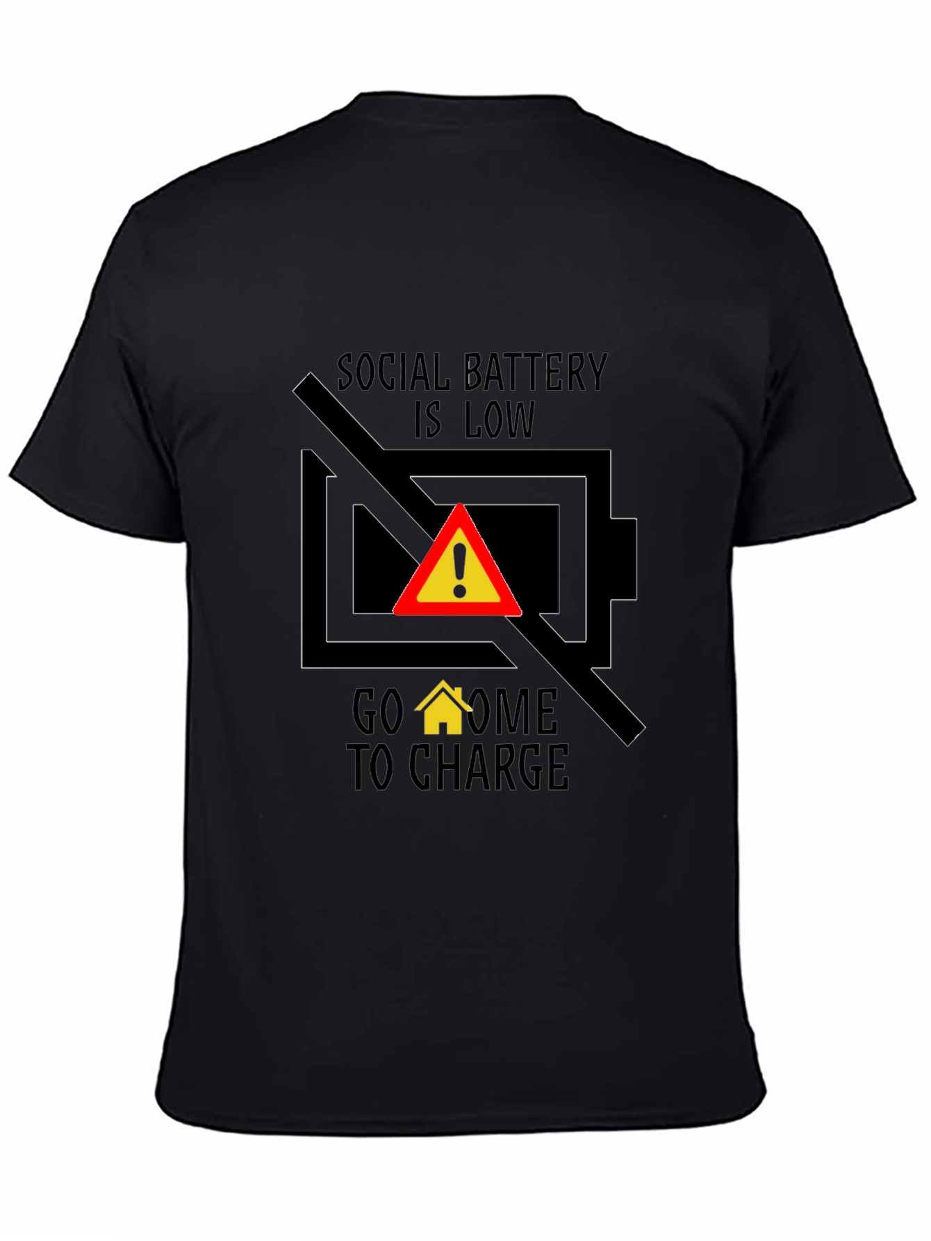 Social Battery Low T-Shirt - Introvert Humor Tee