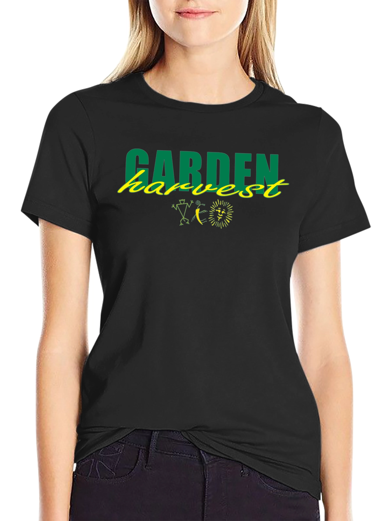 Garden Harvest Graphic Tee - Unisex Black T-Shirt