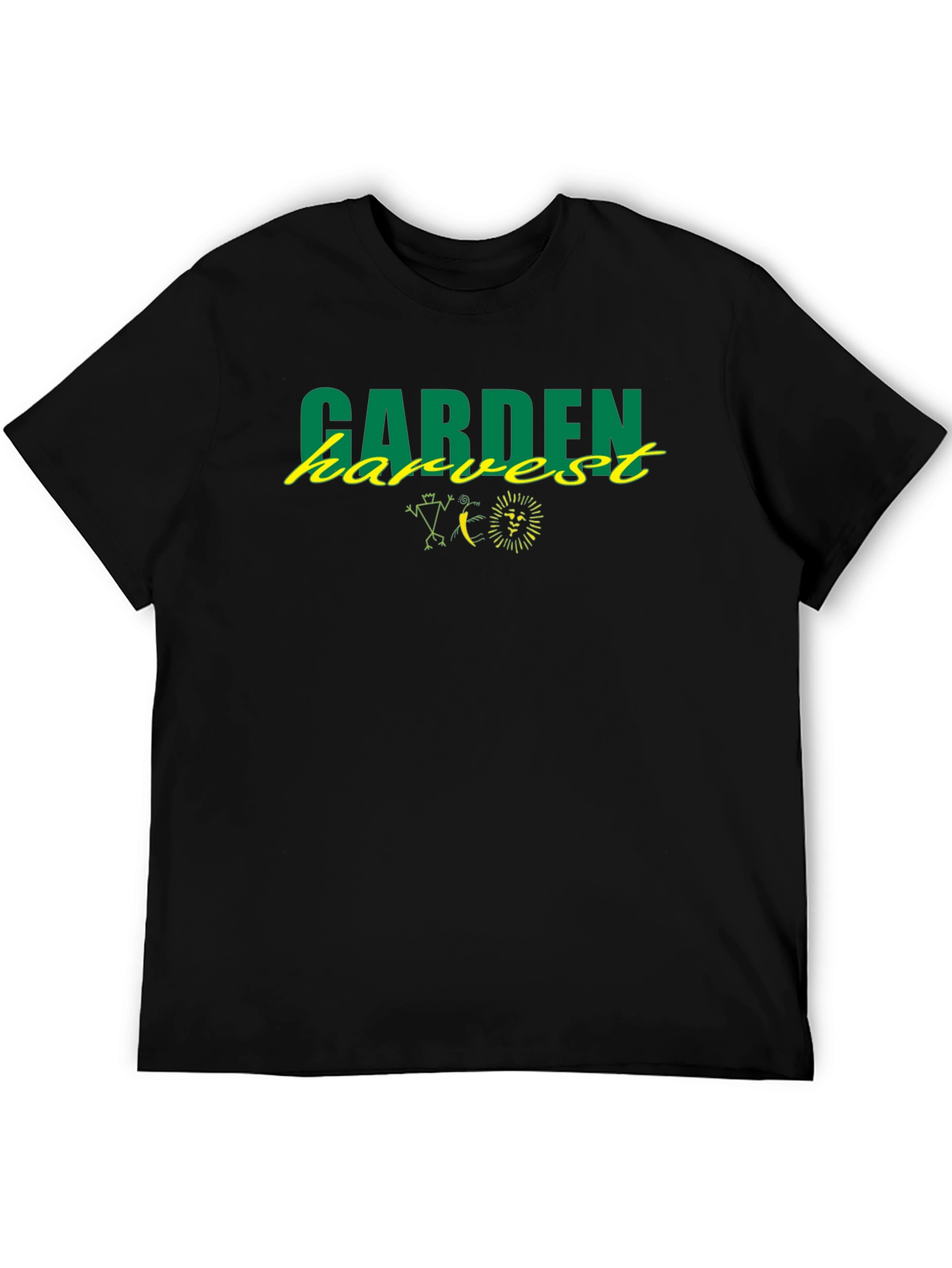 Garden Harvest Graphic Tee - Unisex Black T-Shirt