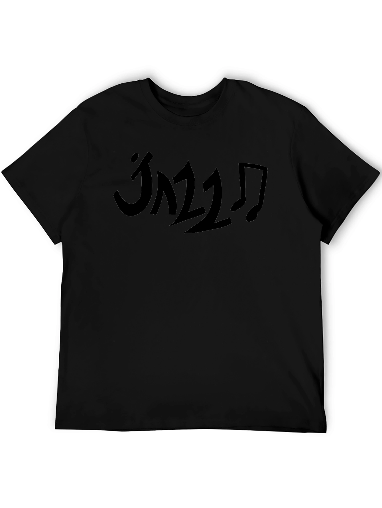 Jazz Music Graphic T-Shirt - Black Tee
