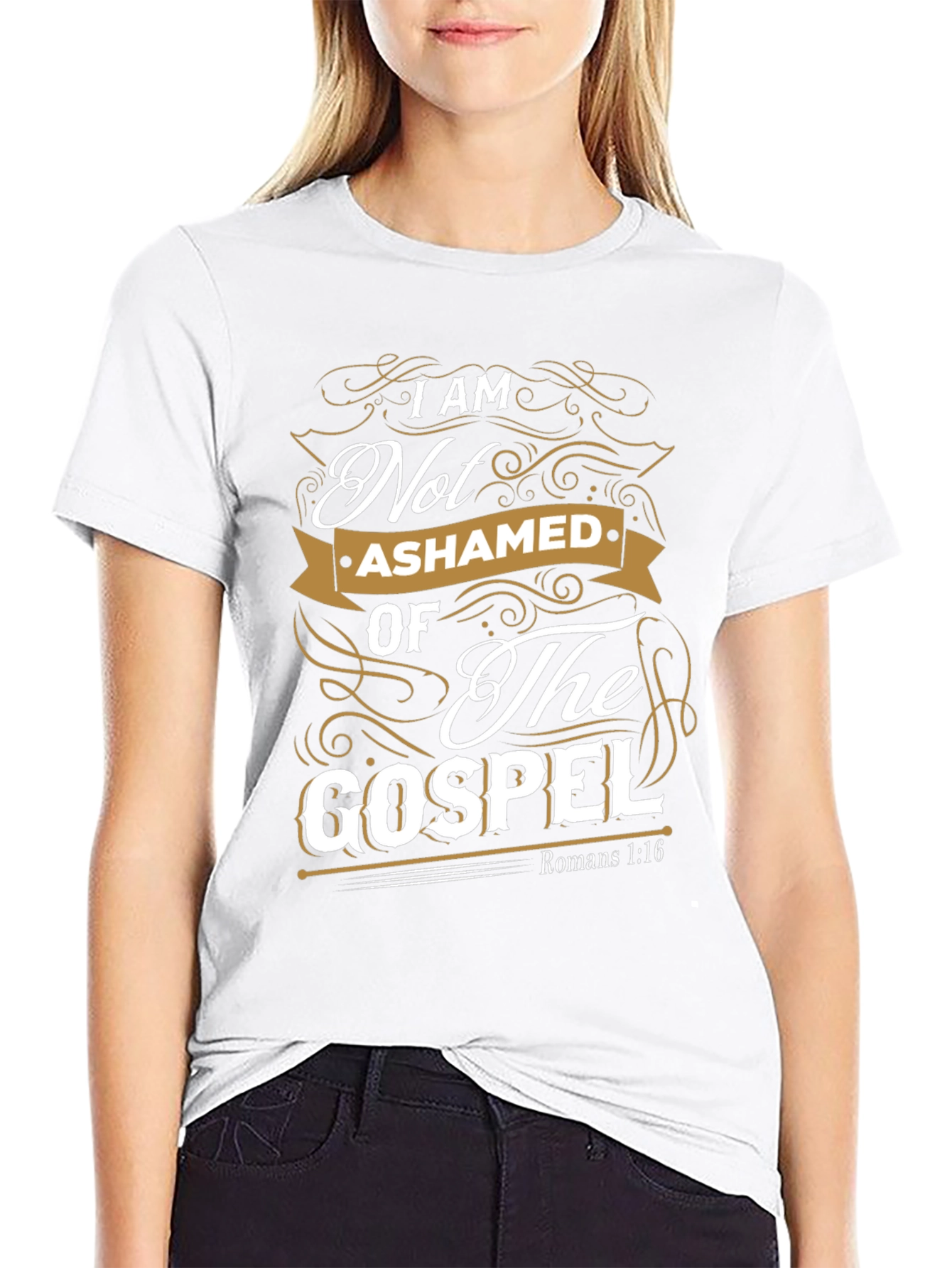 I Am Not Ashamed Of The Gospel Black T-Shirt