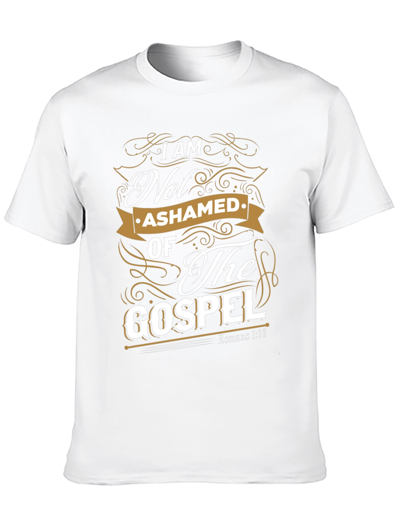 I Am Not Ashamed Of The Gospel Black T-Shirt