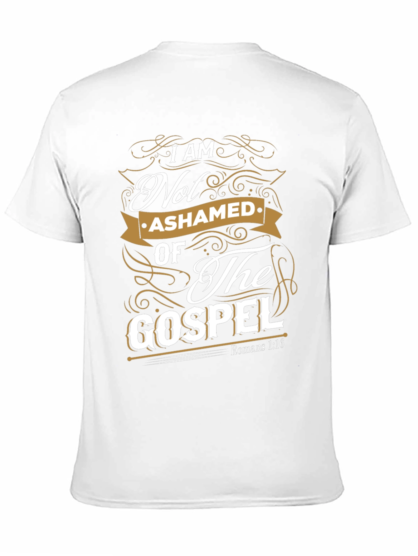 I Am Not Ashamed Of The Gospel Black T-Shirt