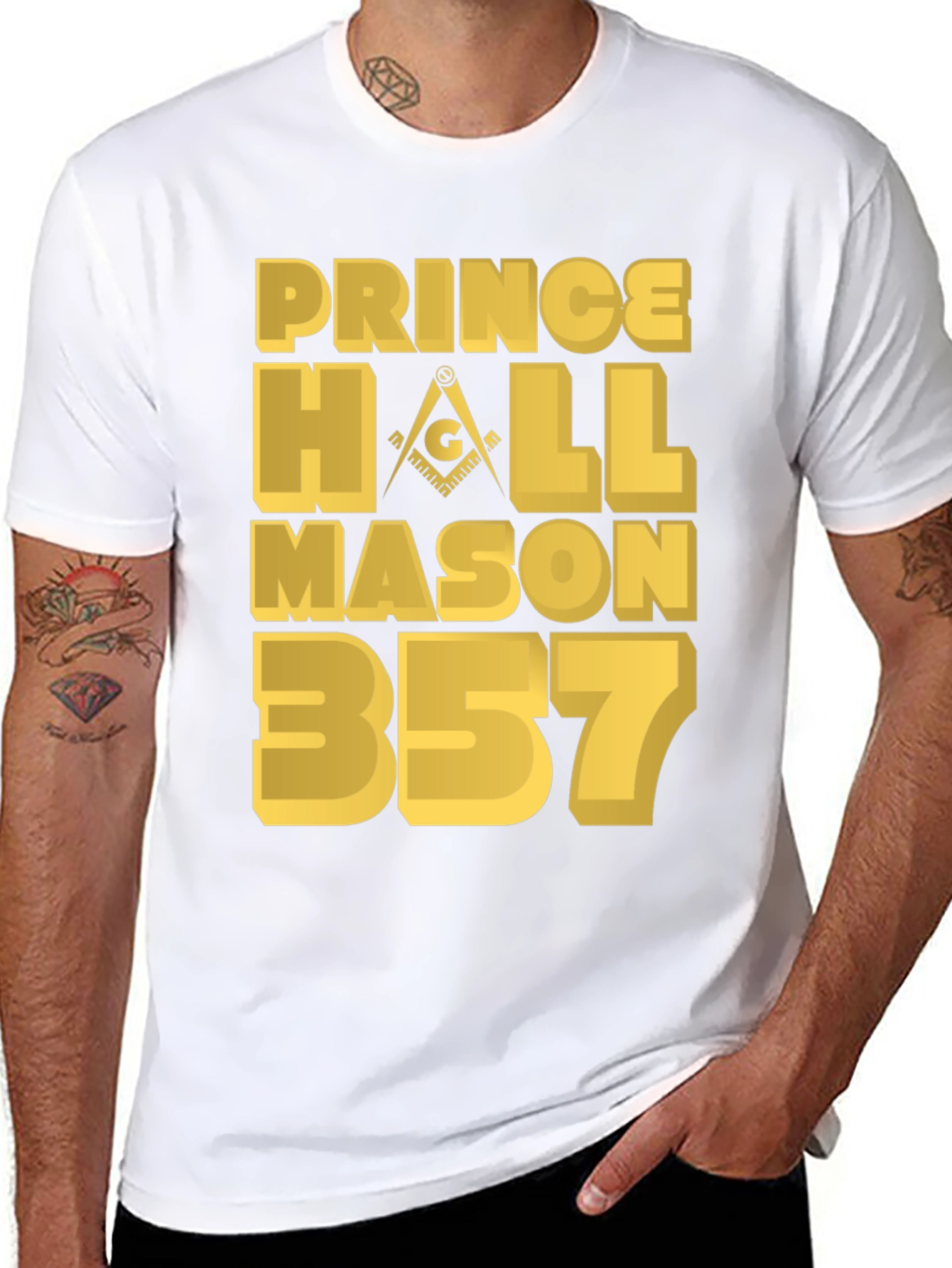 Prince Hall Mason 357 T-Shirt - Black