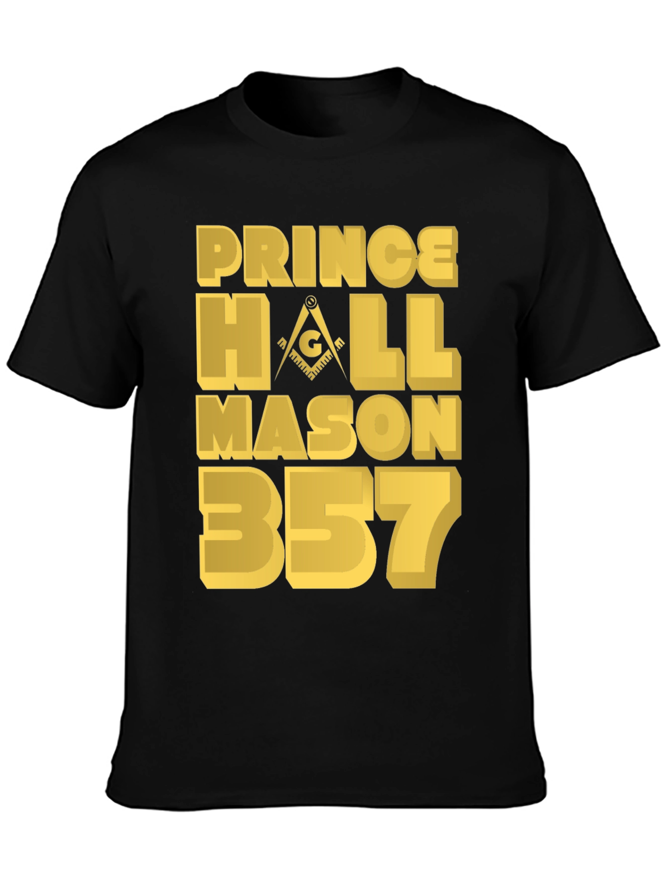 Prince Hall Mason 357 T-Shirt - Black