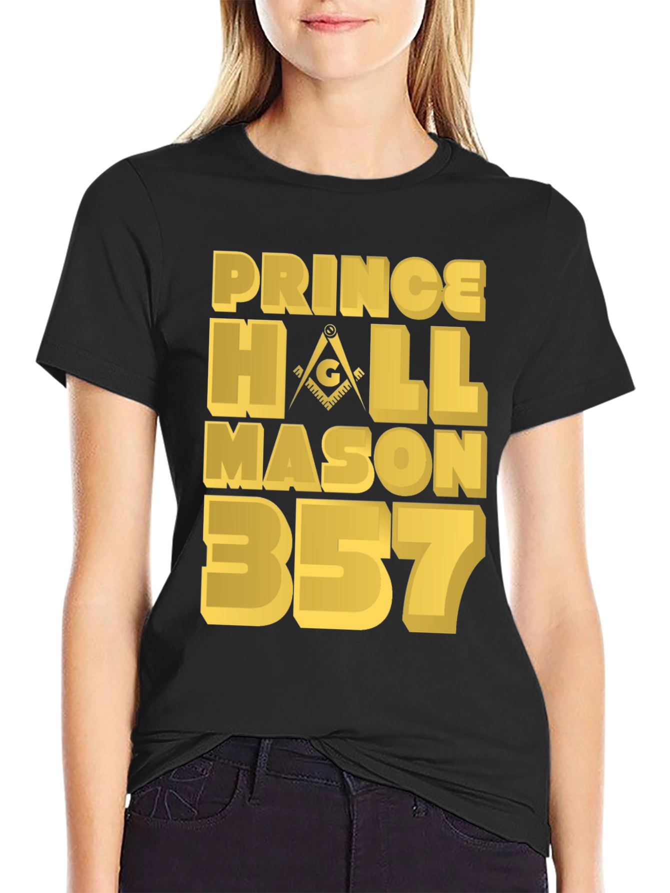 Prince Hall Mason 357 T-Shirt - Black