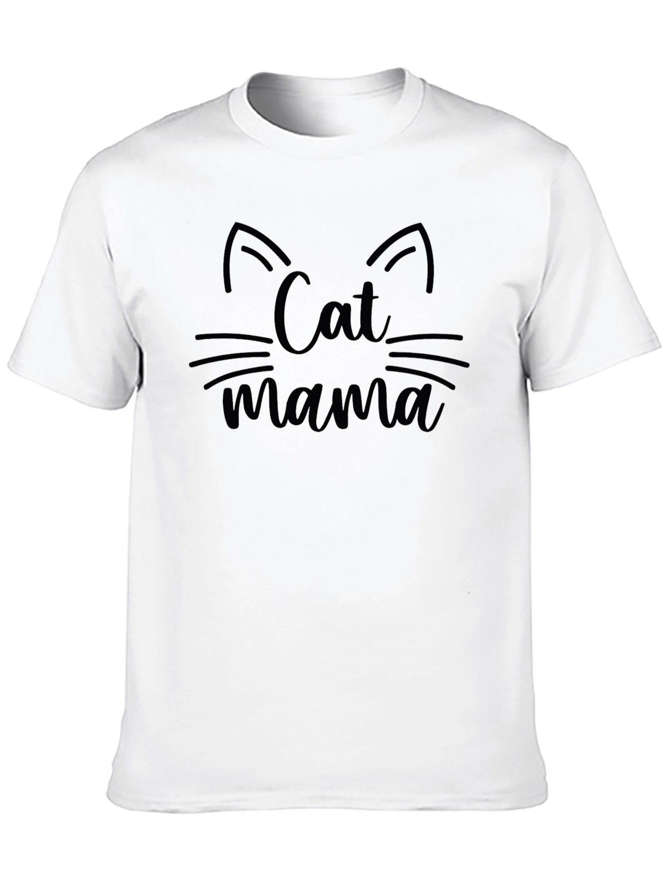 Cat Mama Black Graphic T-Shirt