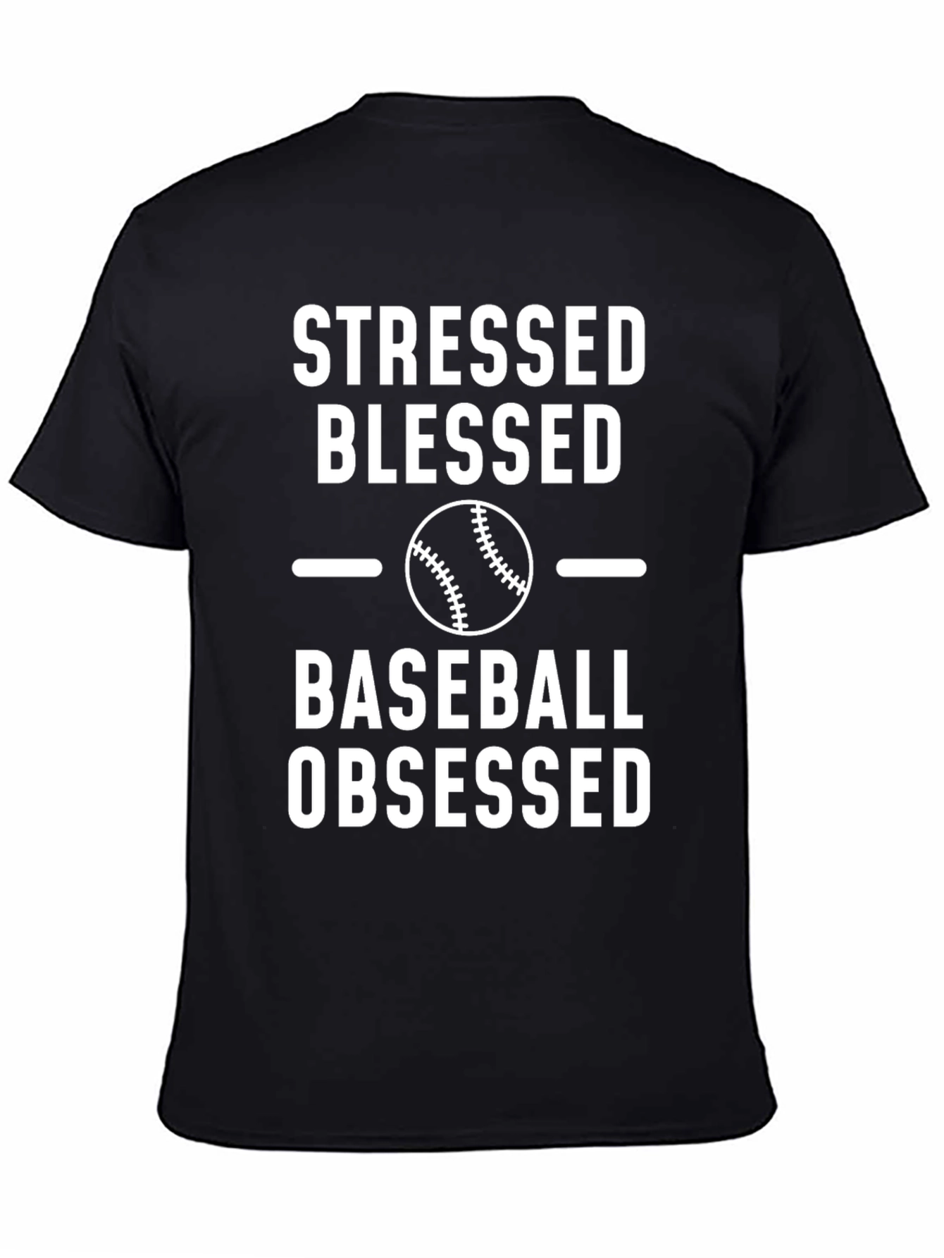 Stressed Blessed Baseball Obsessed T-Shirt