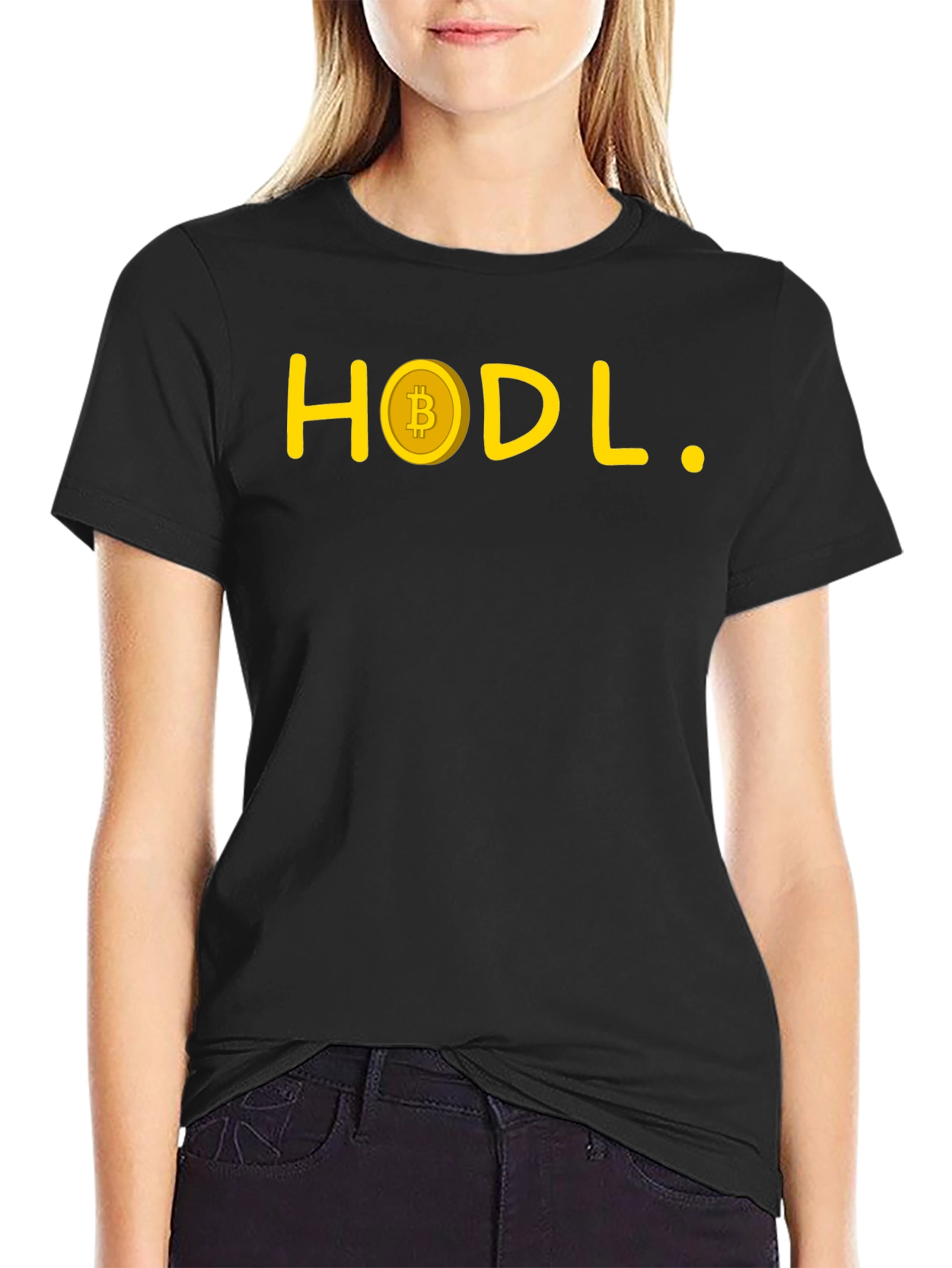 HODL Bitcoin Crypto T-Shirt - Black
