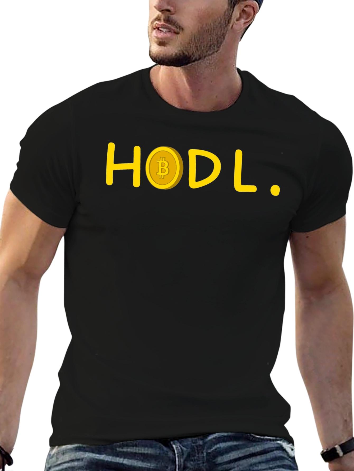 HODL Bitcoin Crypto T-Shirt - Black