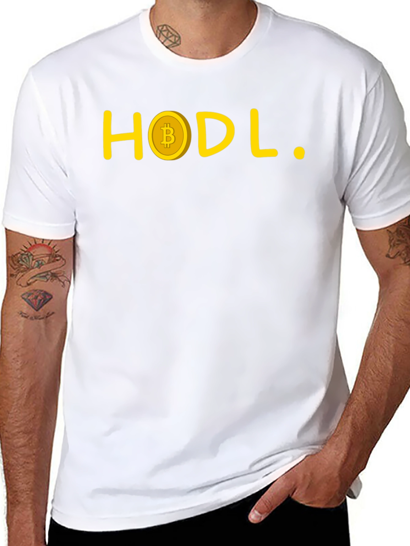 HODL Bitcoin Crypto T-Shirt - Black