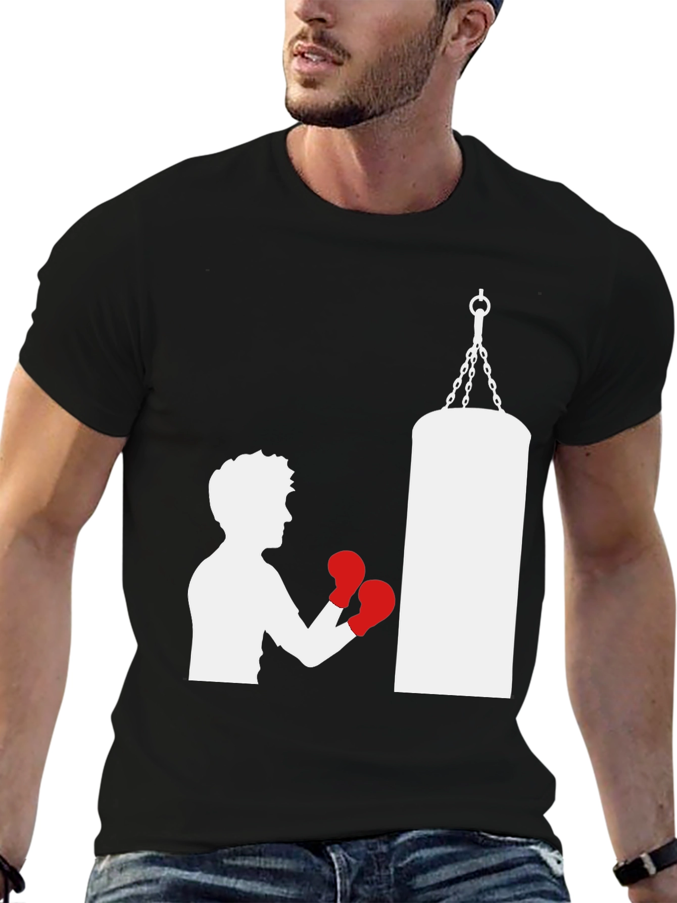 Boxing T-Shirt Punching Bag Graphic Tee