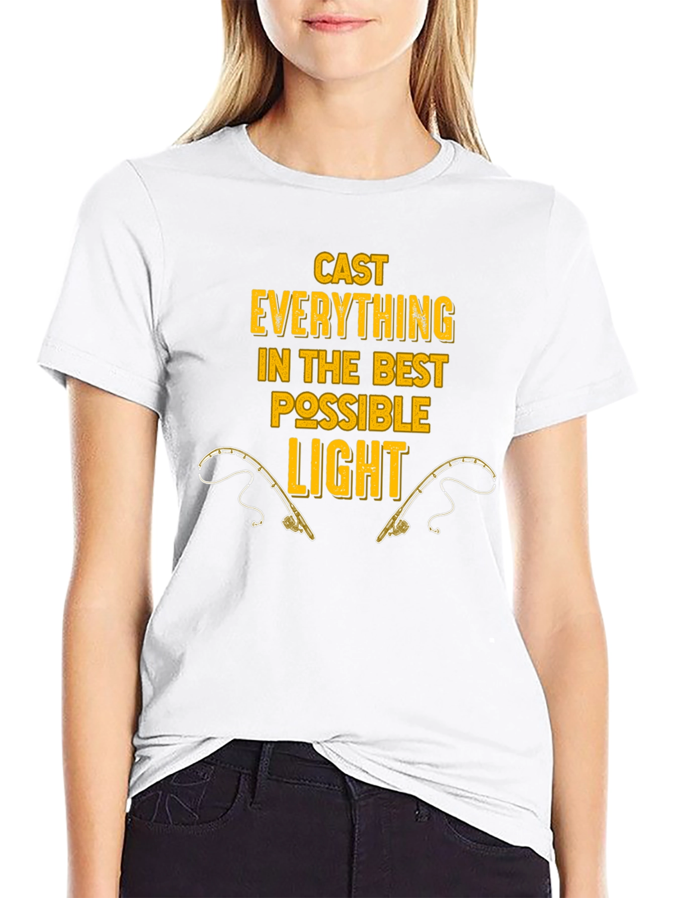 Cast Everything T-Shirt Fishing Rods Graphic Tee
