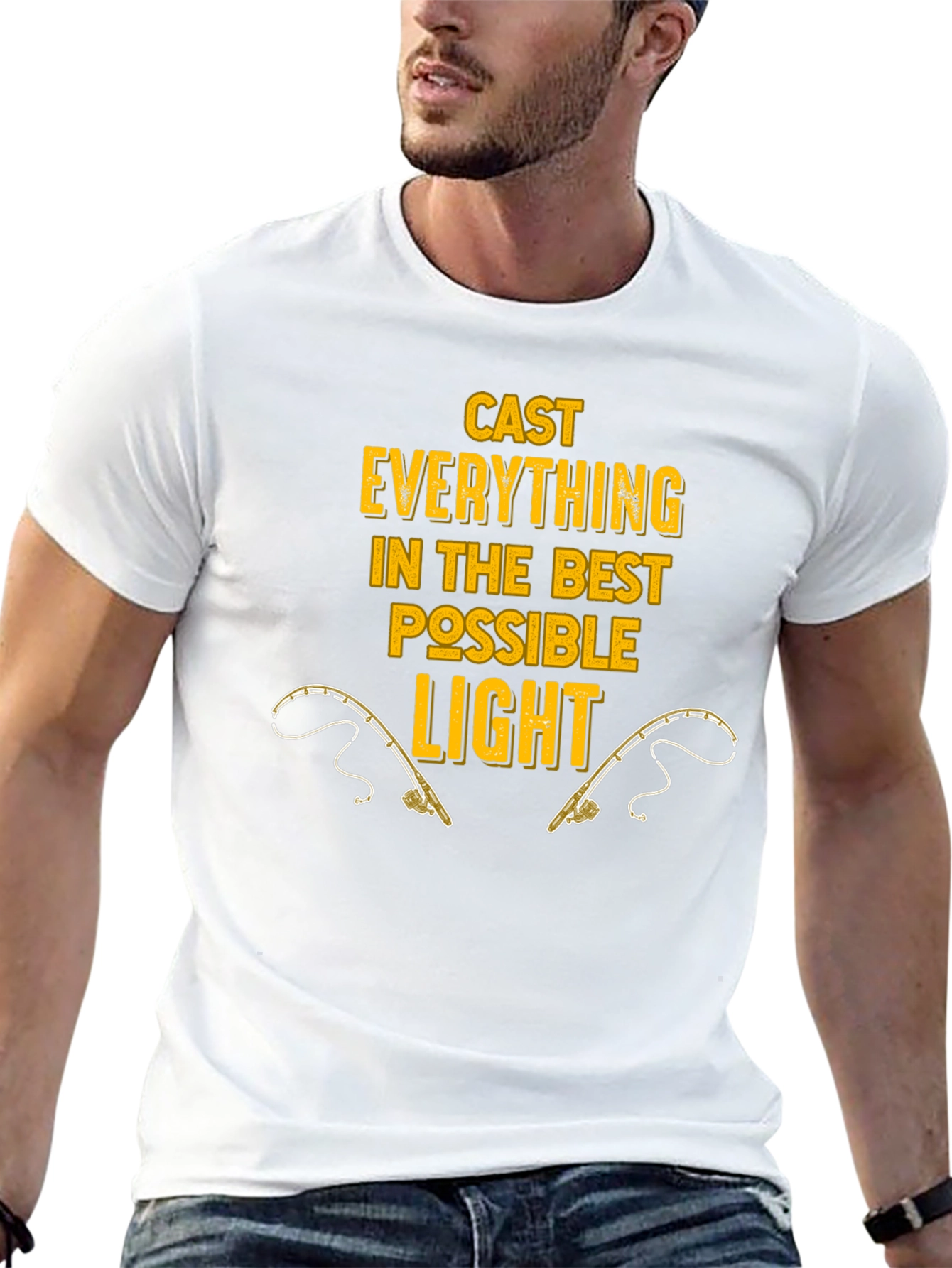 Cast Everything T-Shirt Fishing Rods Graphic Tee