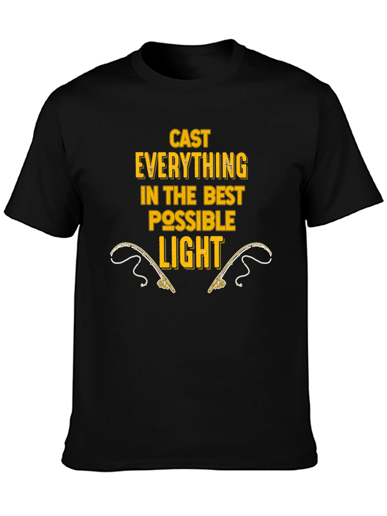 Cast Everything T-Shirt Fishing Rods Graphic Tee