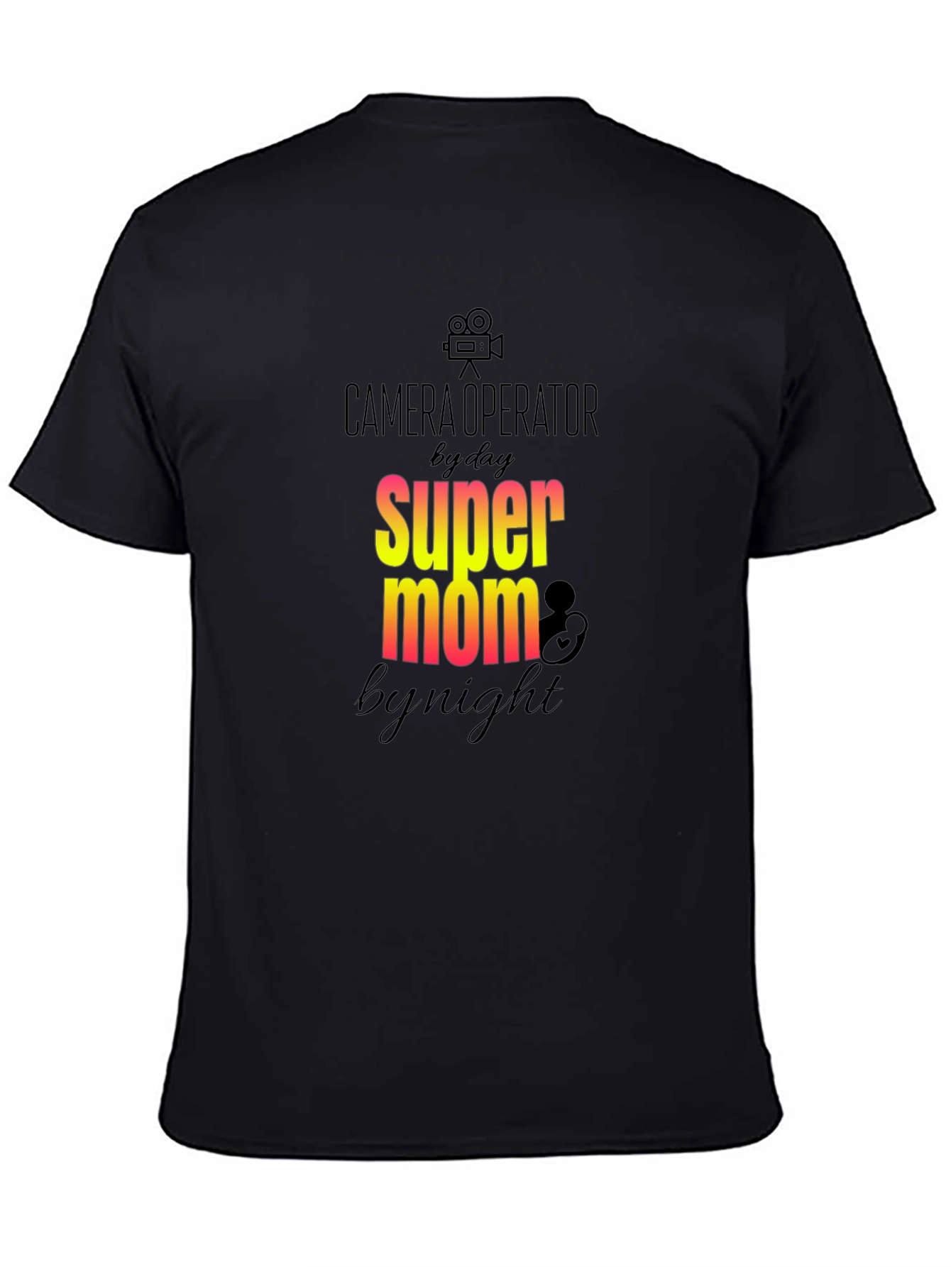 Camera Operator Super Mom Graphic T-Shirt