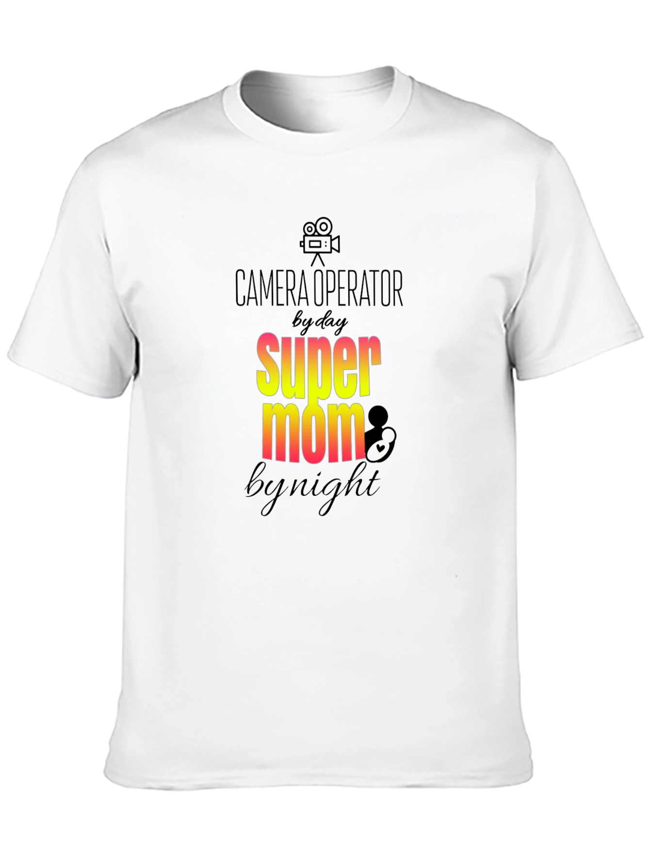 Camera Operator Super Mom Graphic T-Shirt