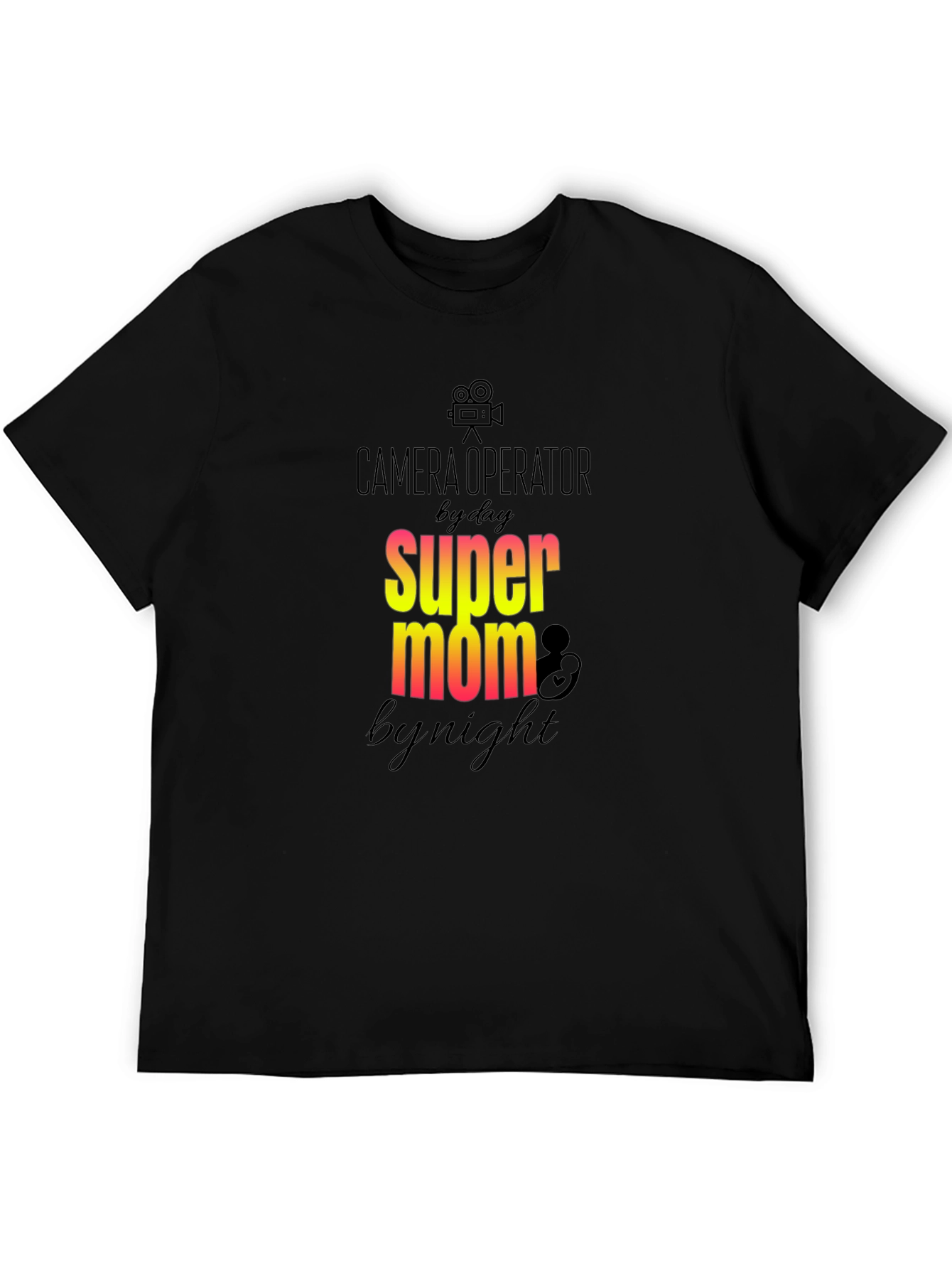 Camera Operator Super Mom Graphic T-Shirt