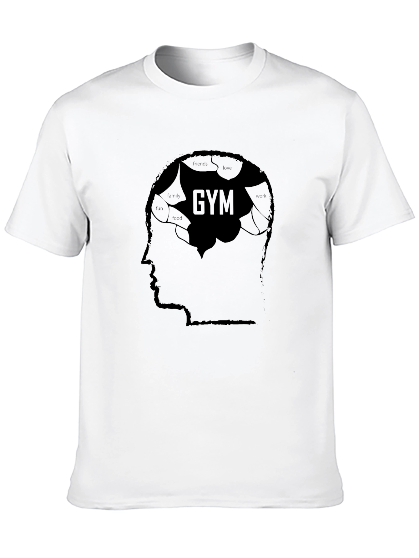Gym Mindset Graphic T-Shirt - Black