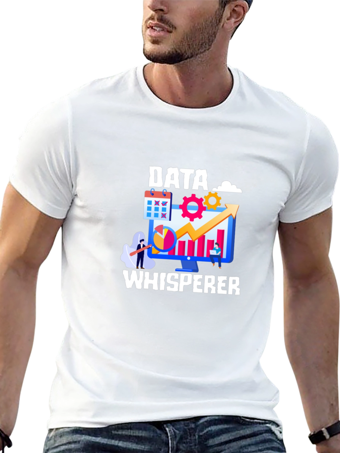 Data Whisperer Graphic Tee - Black Cotton Blend