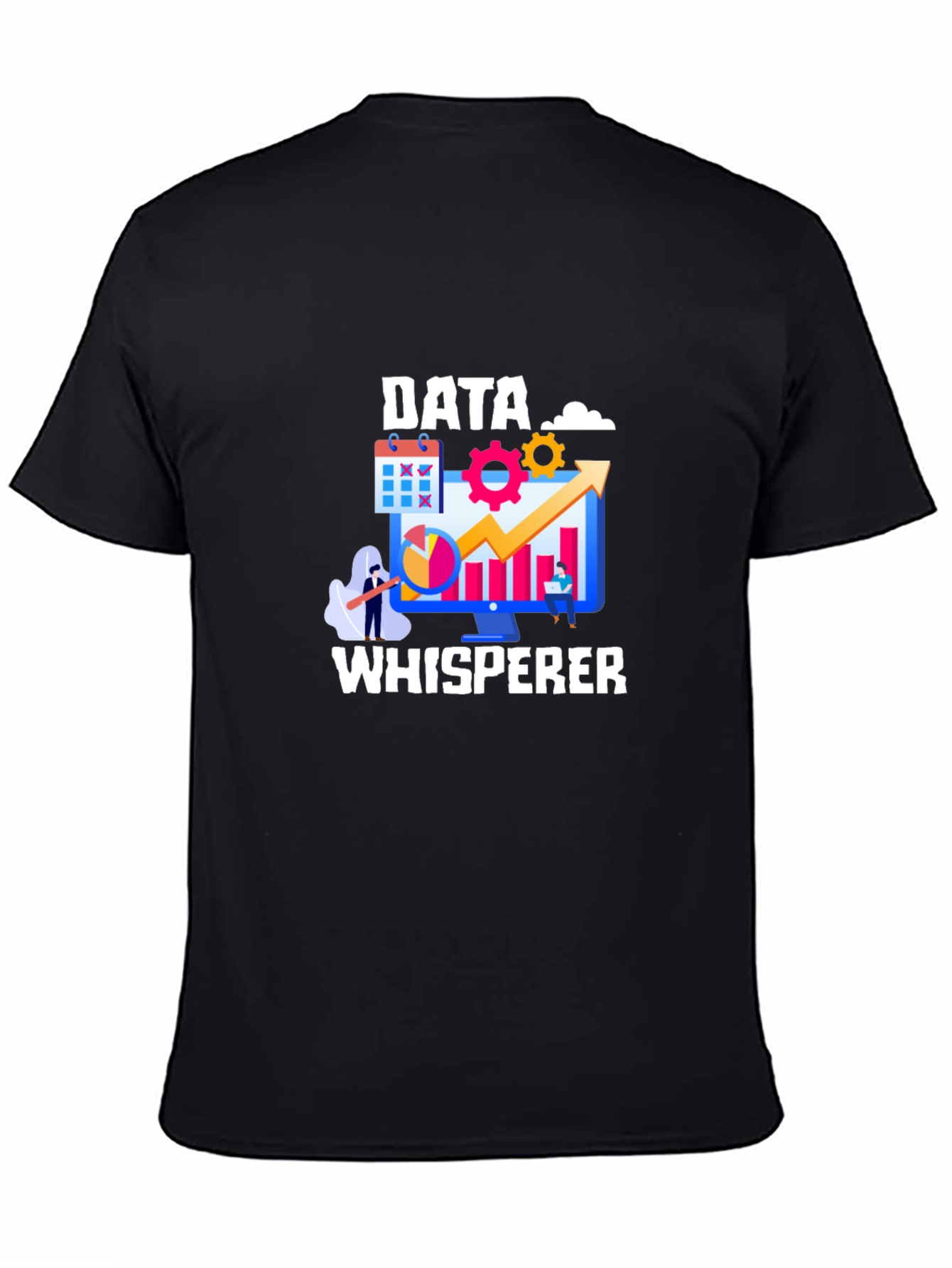 Data Whisperer Graphic Tee - Black Cotton Blend