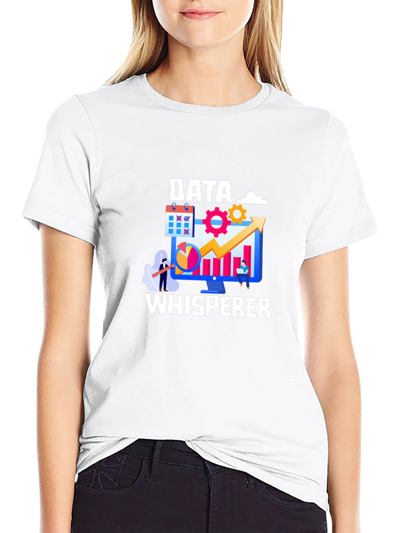 Data Whisperer Graphic Tee - Black Cotton Blend