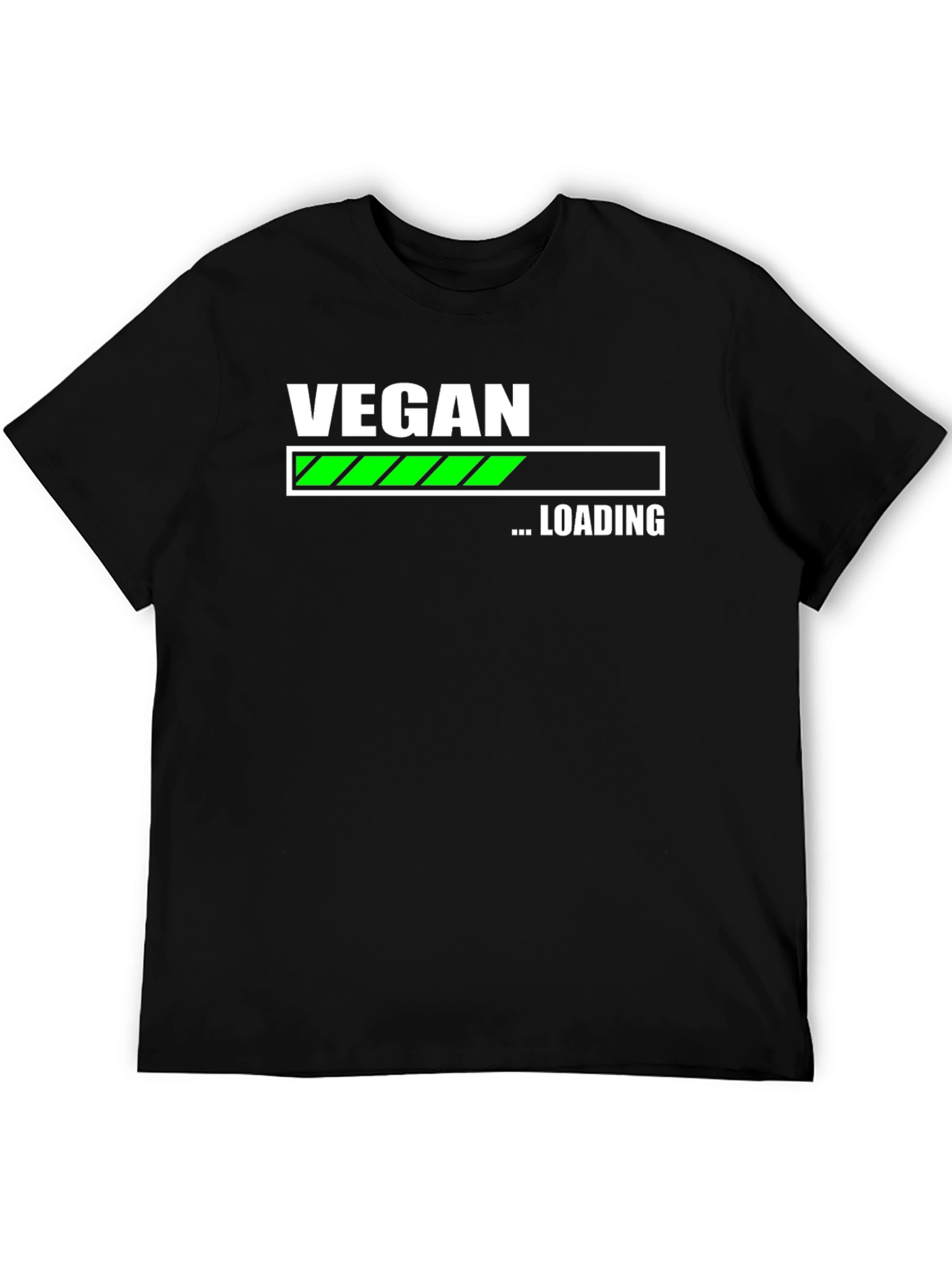 Vegan Loading T-Shirt - Black Cotton Blend