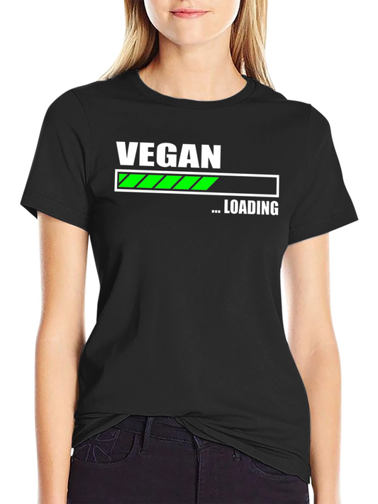 Vegan Loading T-Shirt - Black Cotton Blend