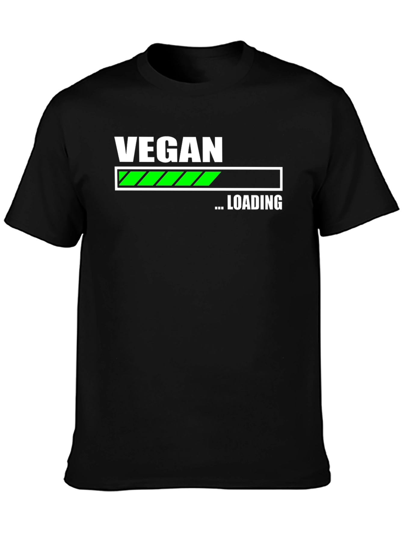 Vegan Loading T-Shirt - Black Cotton Blend