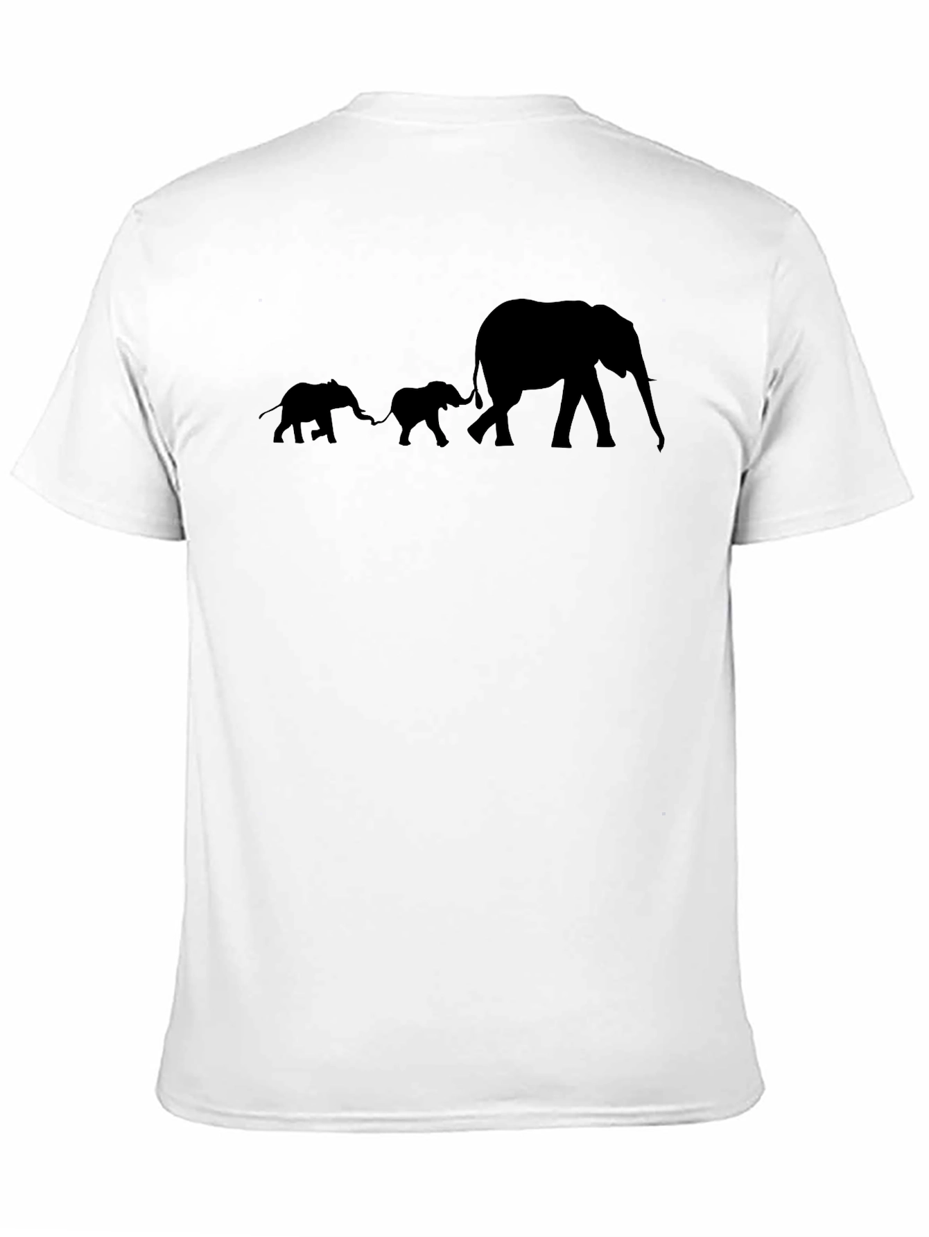 Elephant Family Graphic T-Shirt