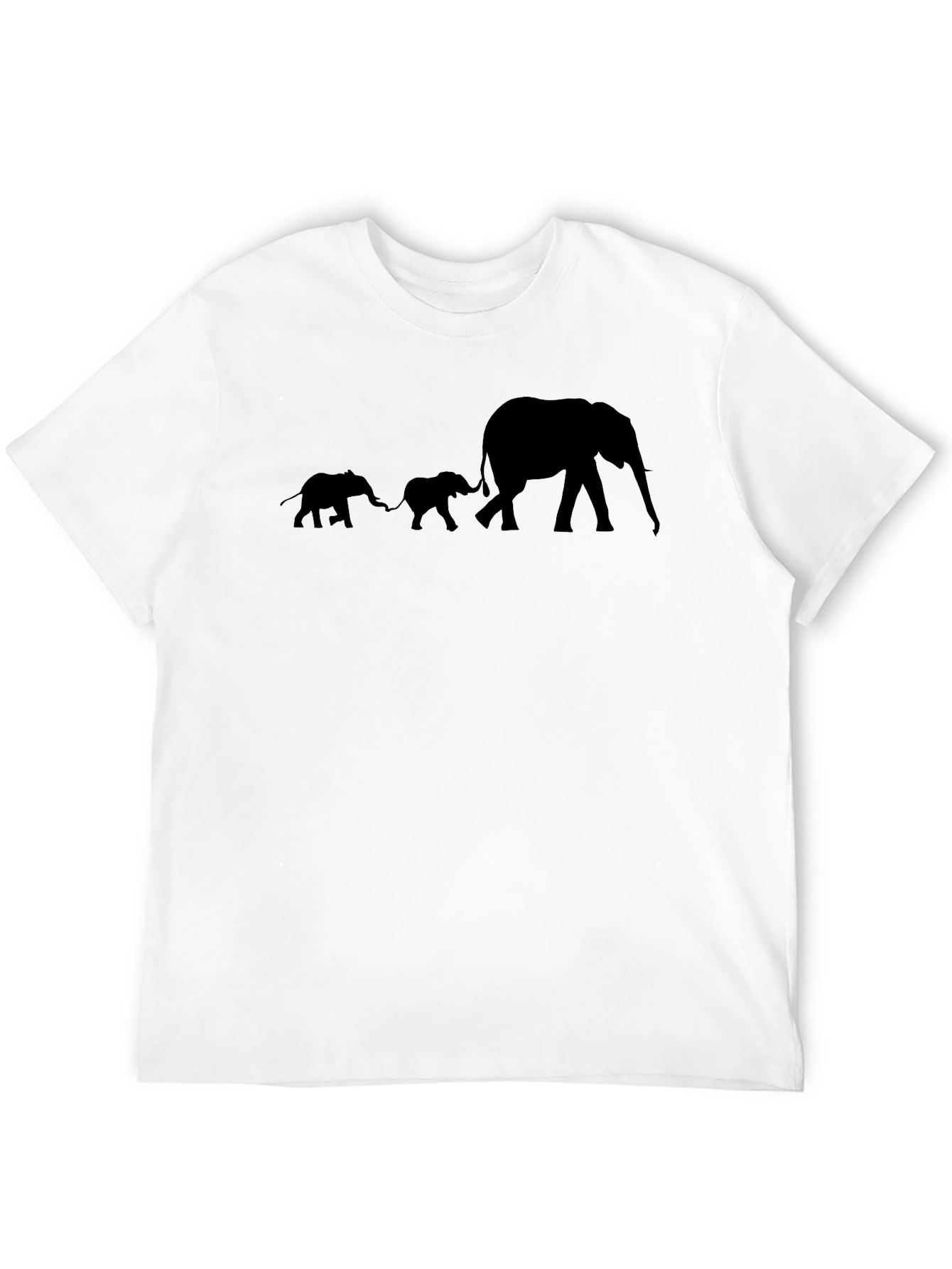 Elephant Family Graphic T-Shirt