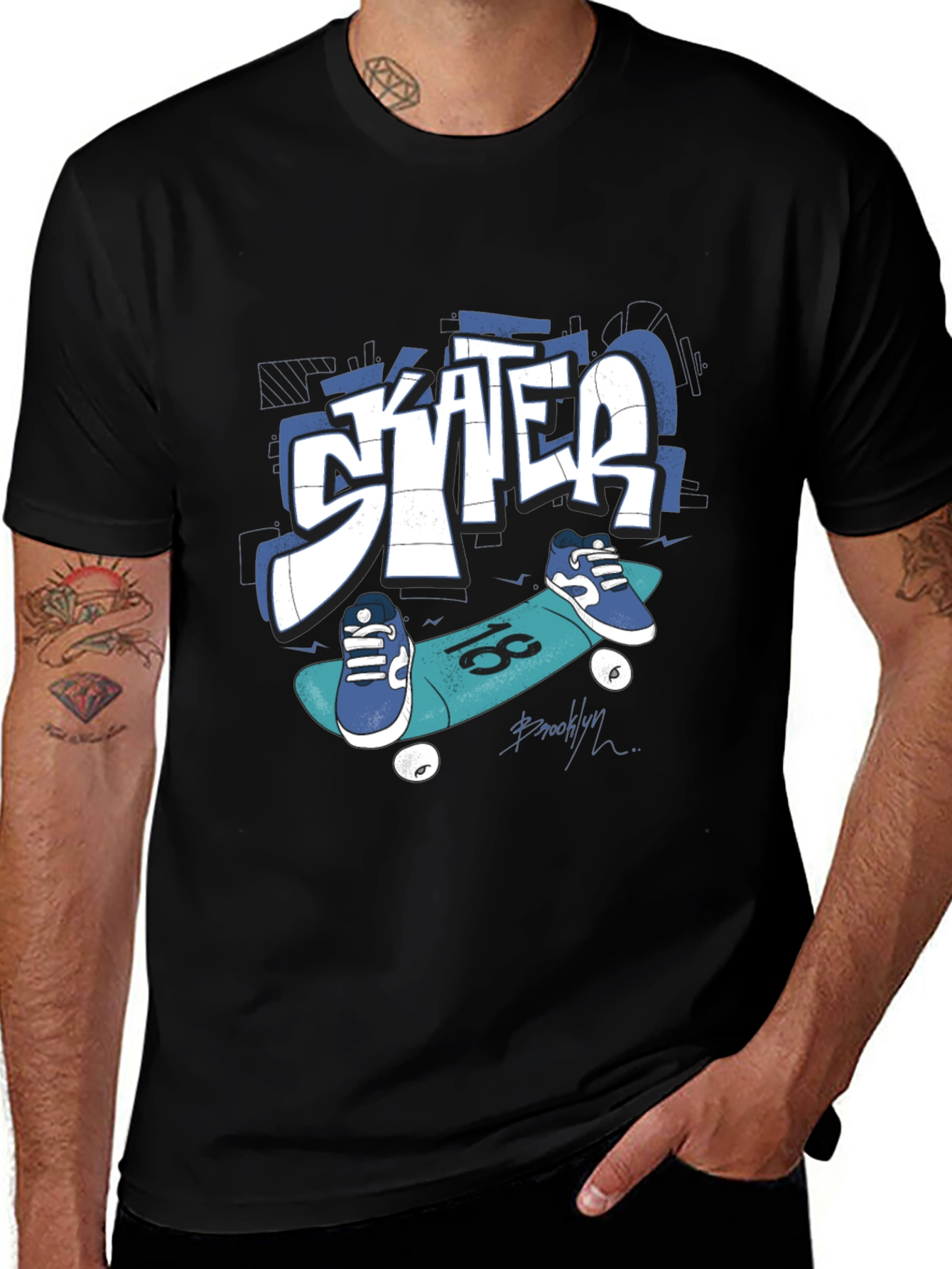 Skater Graphic Tee - Cool Urban Style T-Shirt