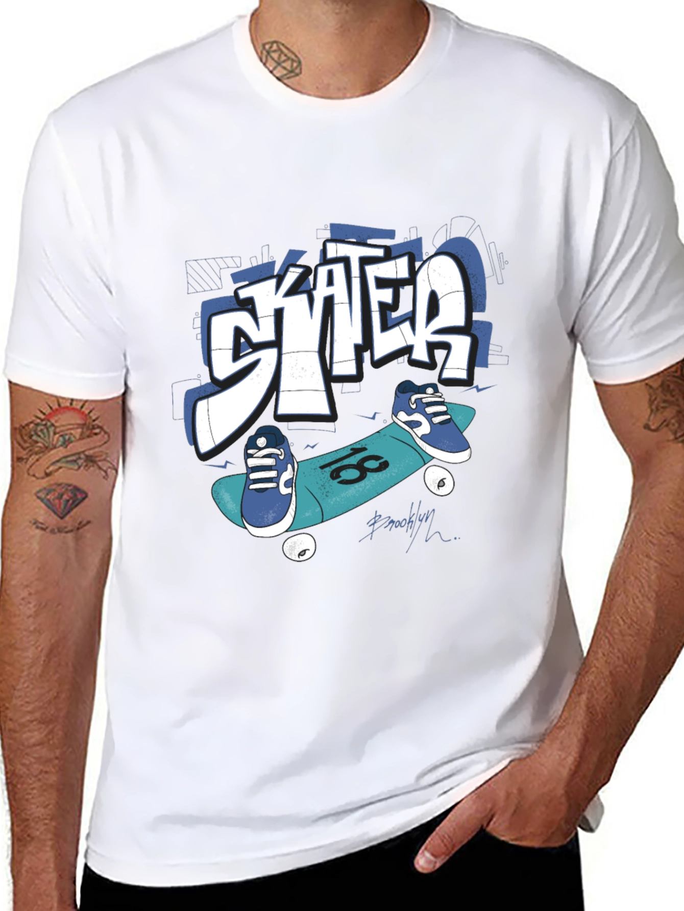 Skater Graphic Tee - Cool Urban Style T-Shirt