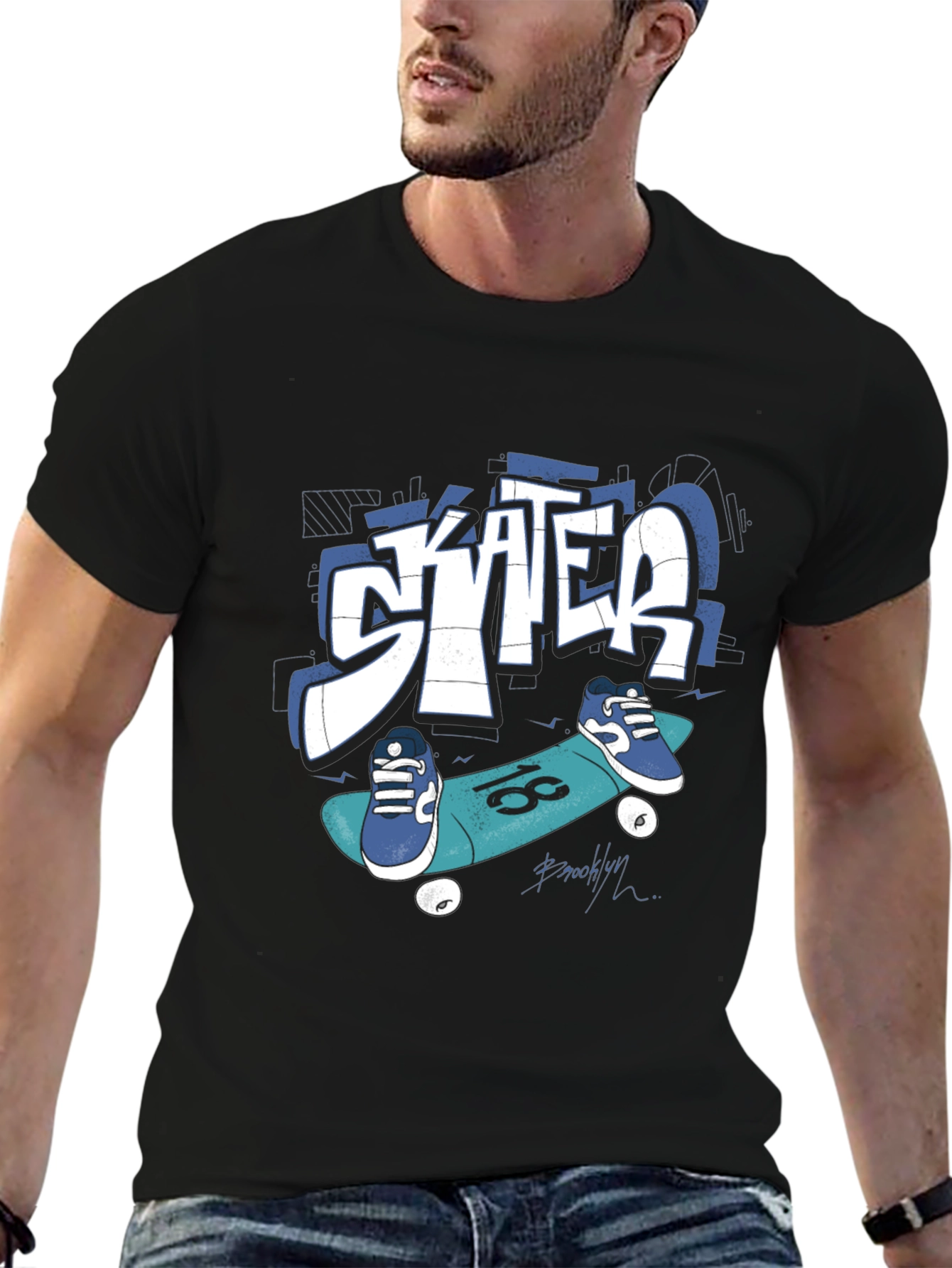 Skater Graphic Tee - Cool Urban Style T-Shirt