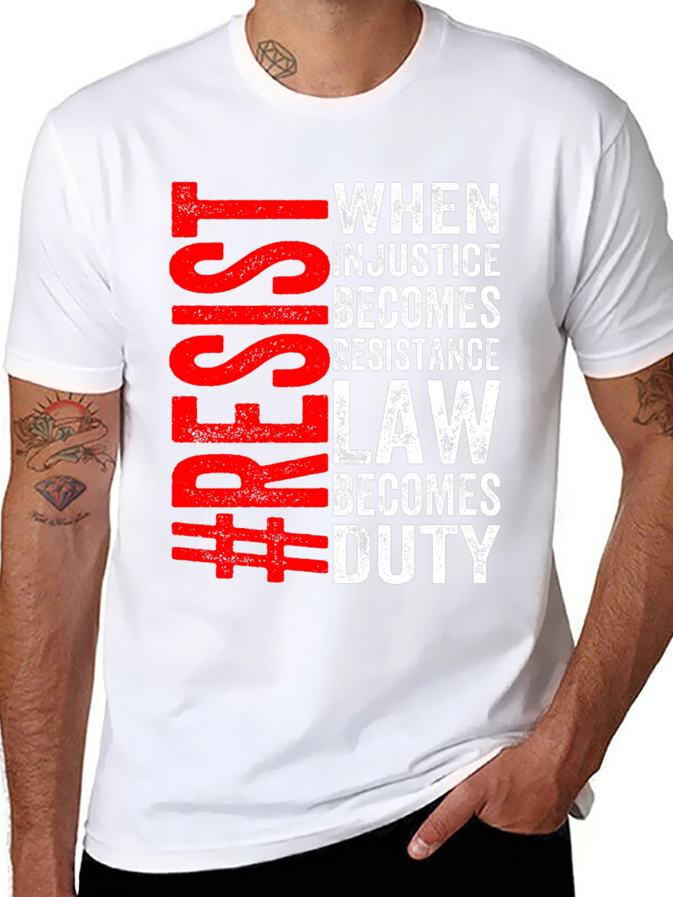 Resist Injustice T-Shirt: When Law Becomes Duty
