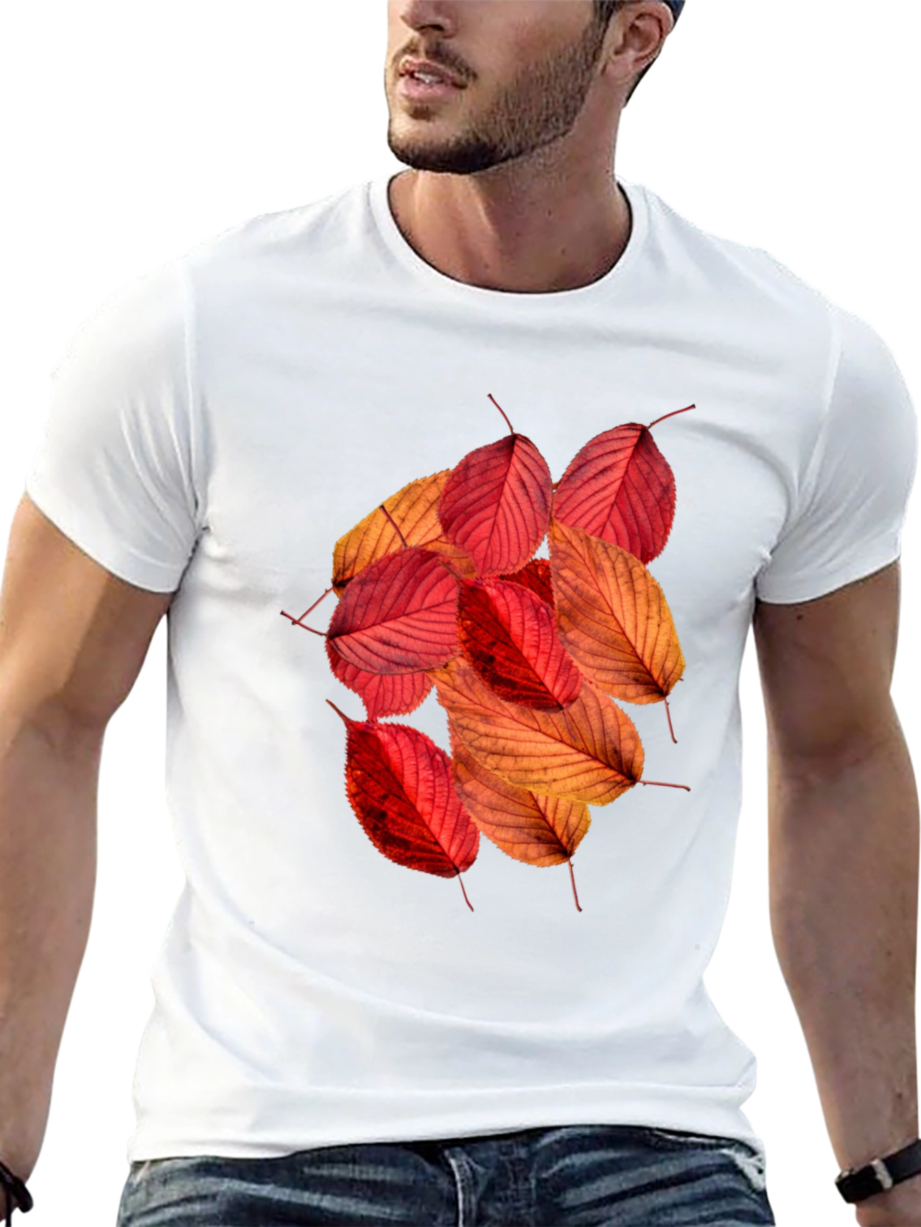 Autumn Leaves Graphic Tee - Stylish Fall Fashion