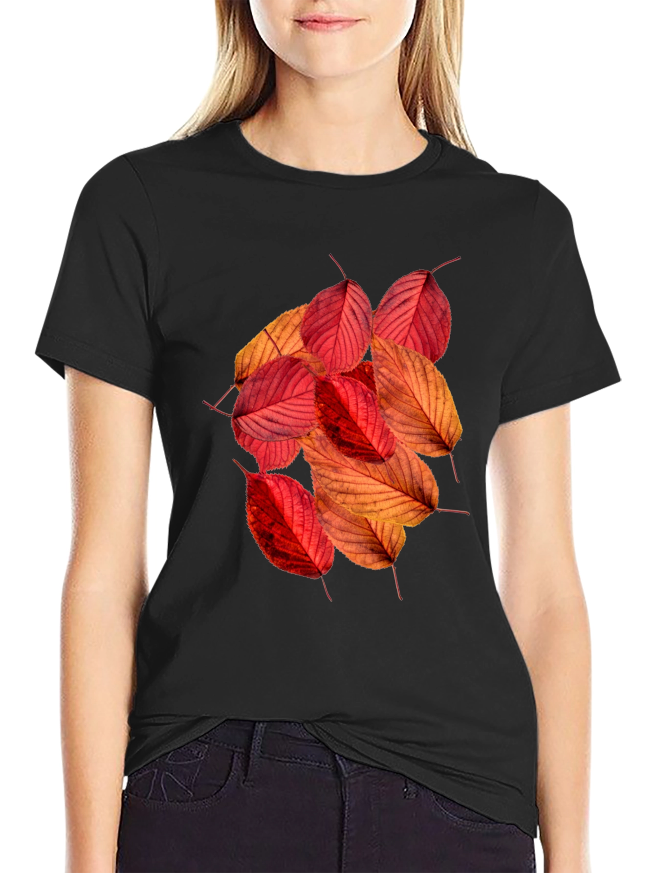 Autumn Leaves Graphic Tee - Stylish Fall Fashion