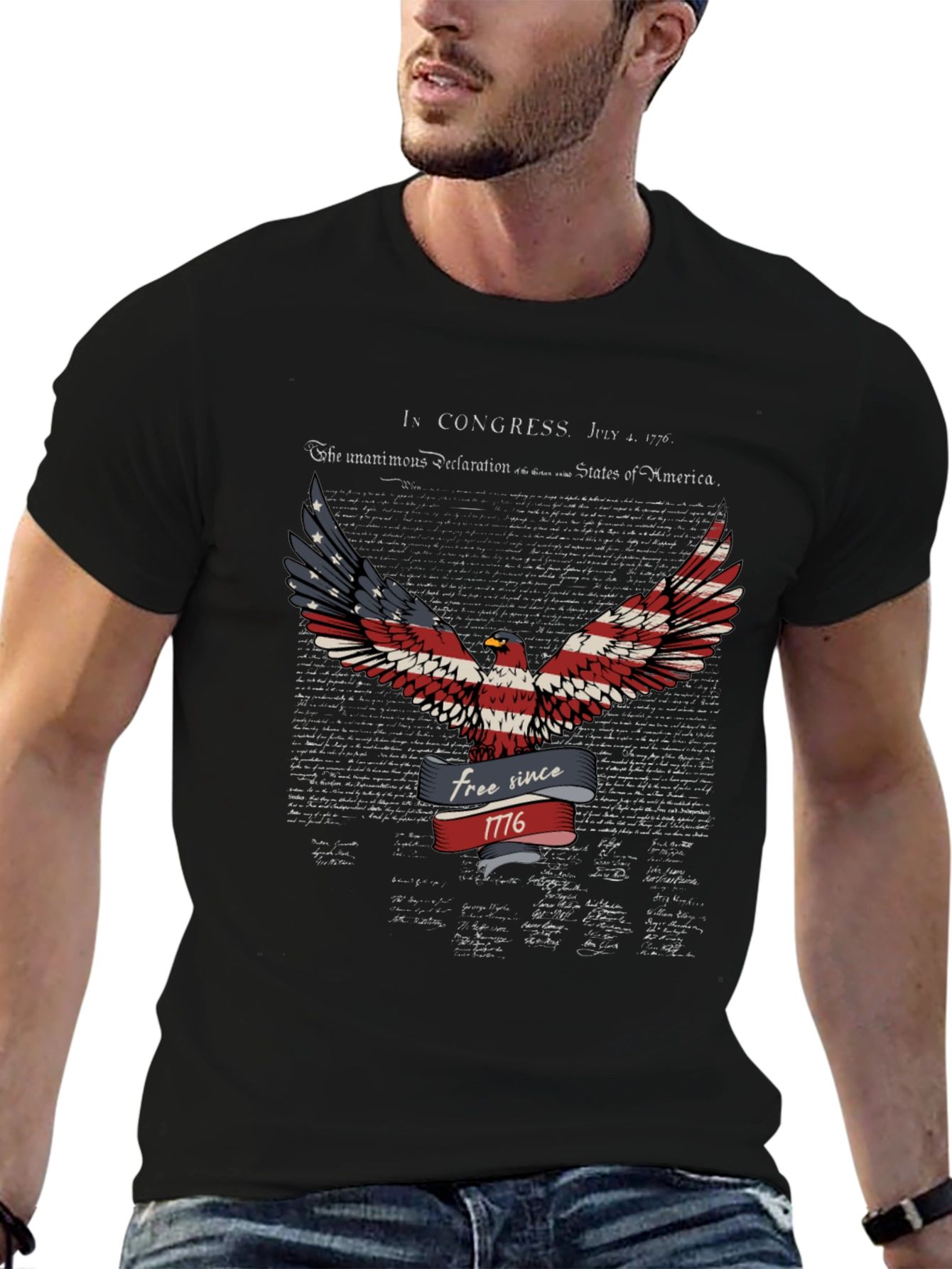 Patriotic Eagle T-Shirt - Free Since 1776