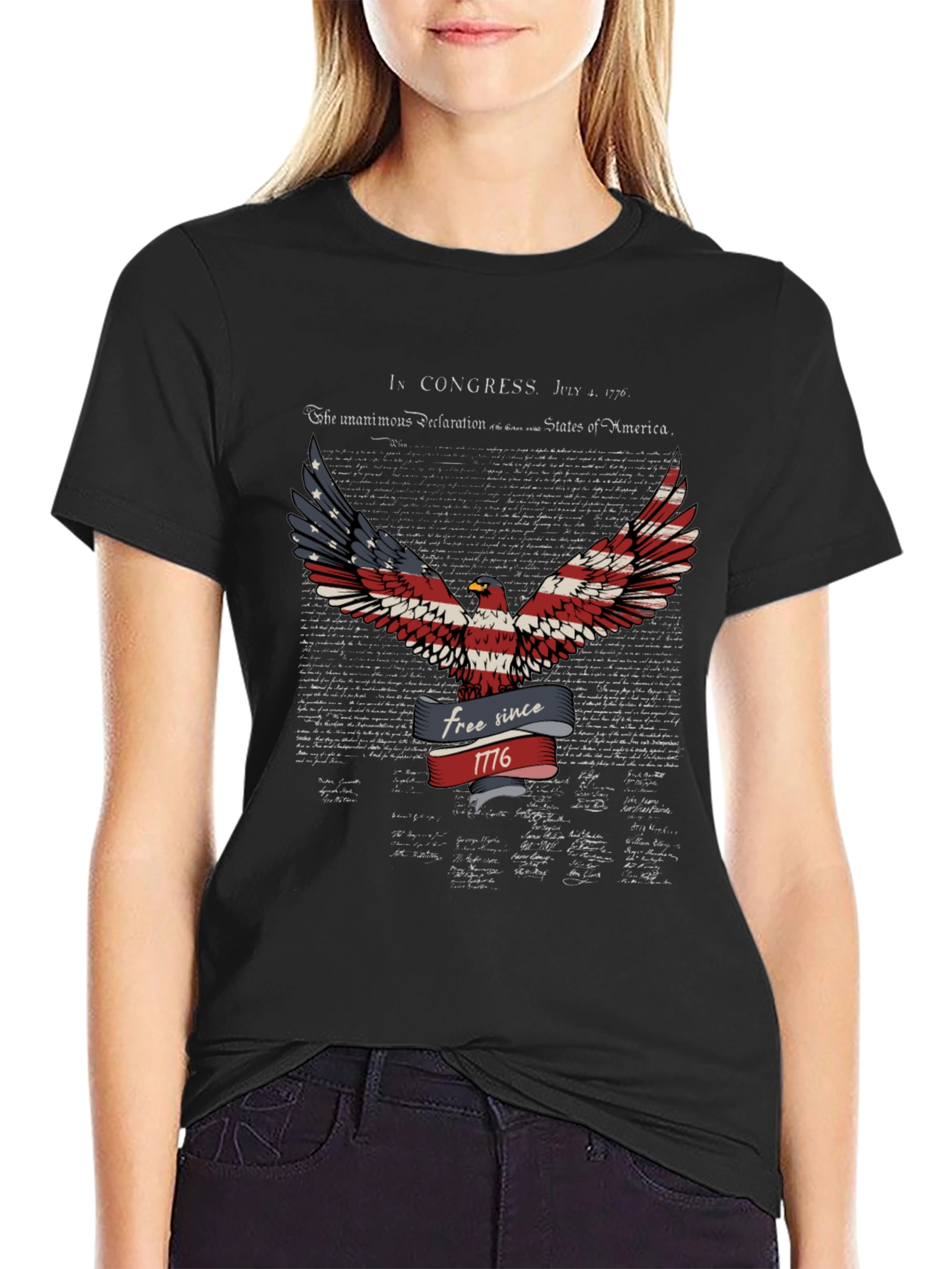 Patriotic Eagle T-Shirt - Free Since 1776