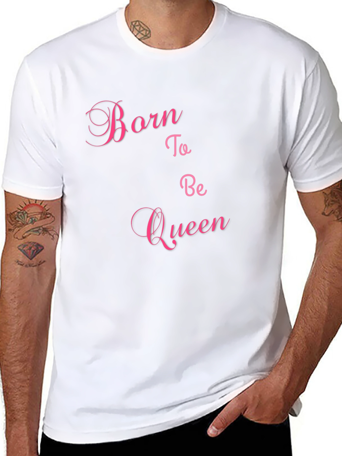 Born to Be Queen Black Graphic Tee