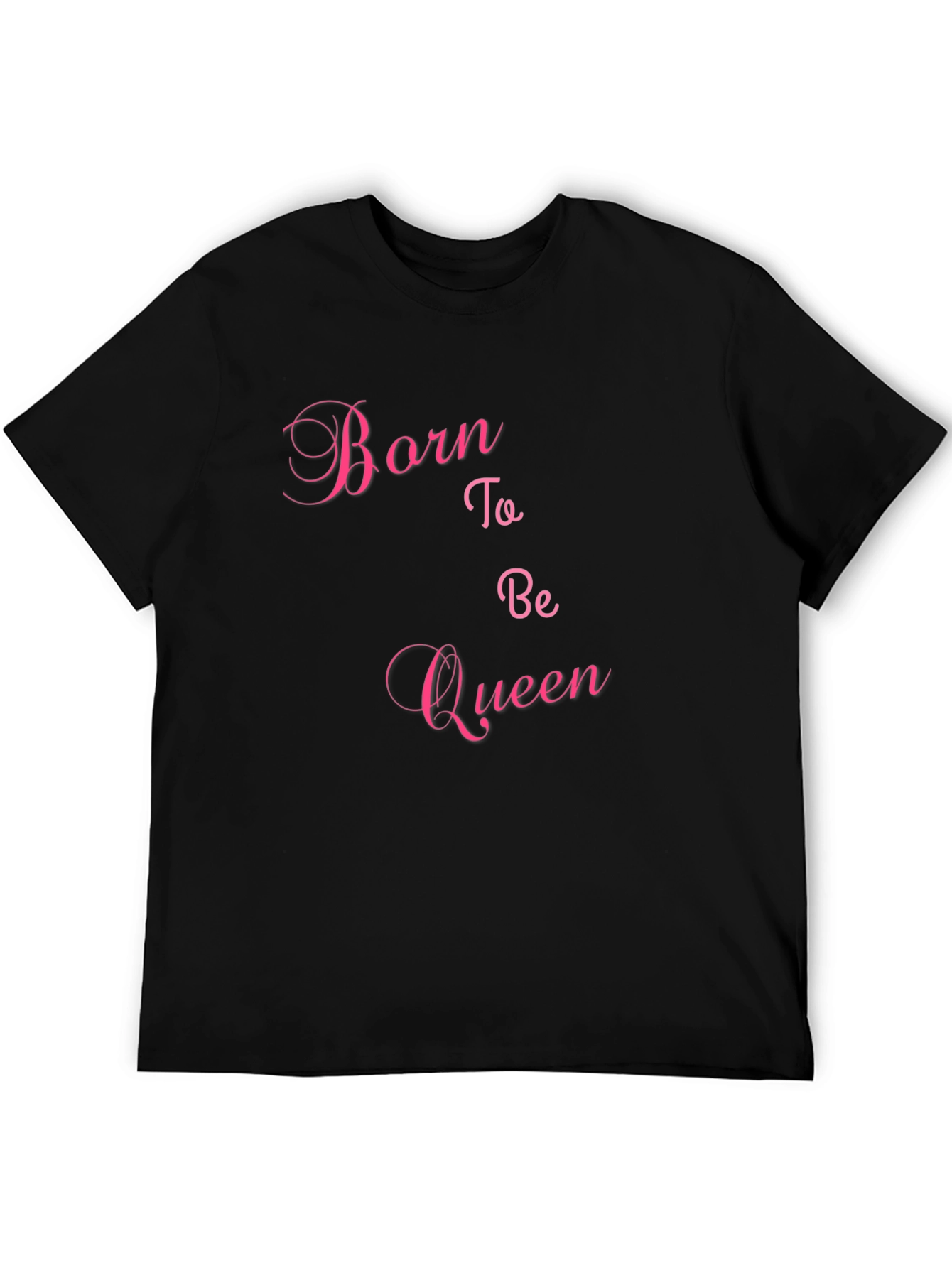 Born to Be Queen Black Graphic Tee