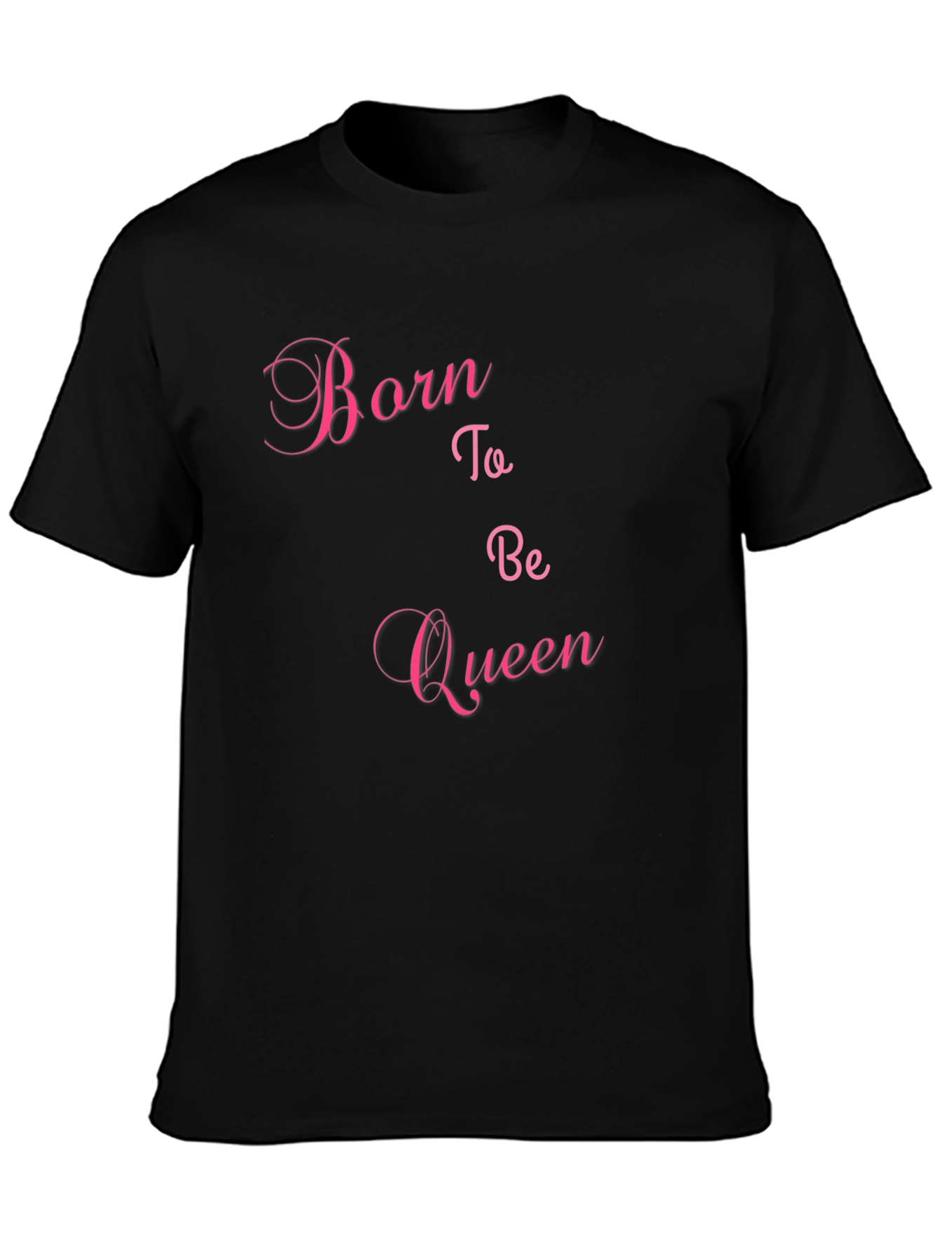 Born to Be Queen Black Graphic Tee