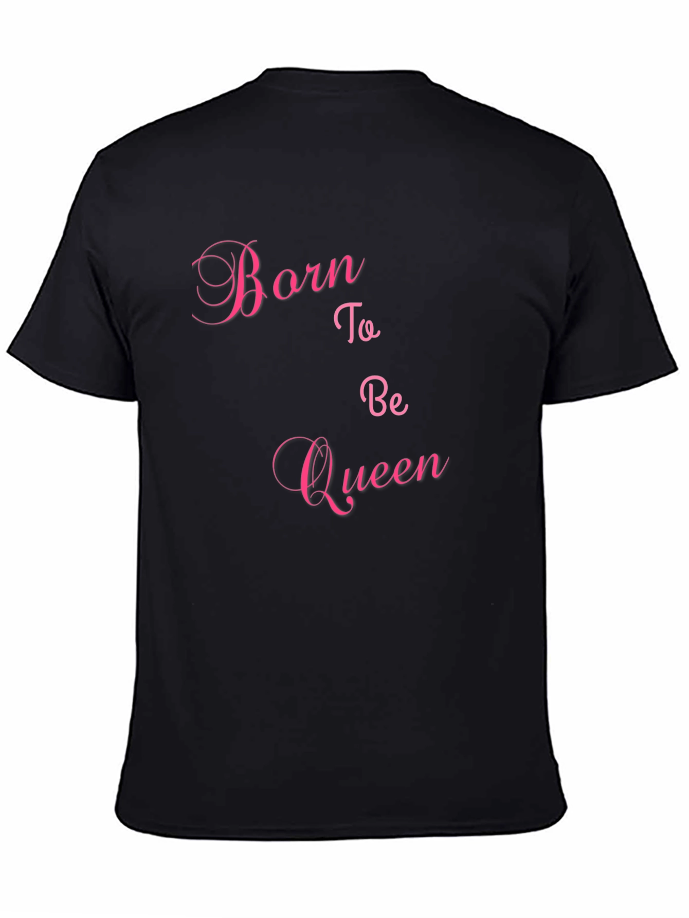 Born to Be Queen Black Graphic Tee