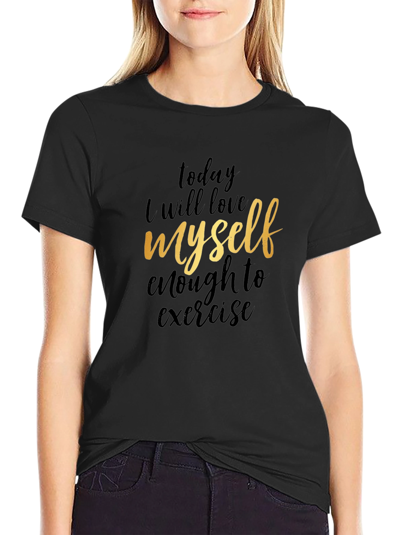 Love Myself Enough to Exercise Graphic Tee