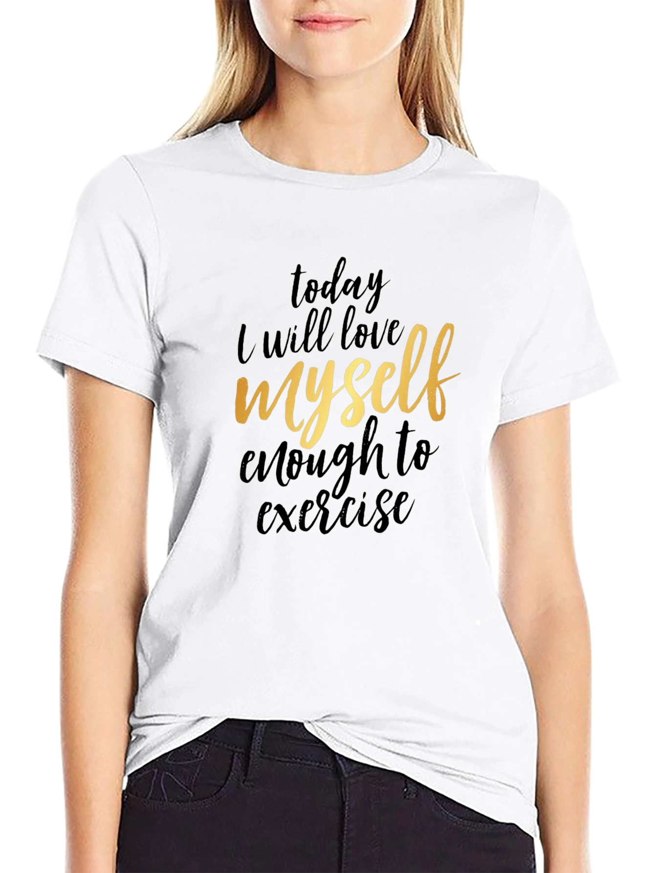 Love Myself Enough to Exercise Graphic Tee