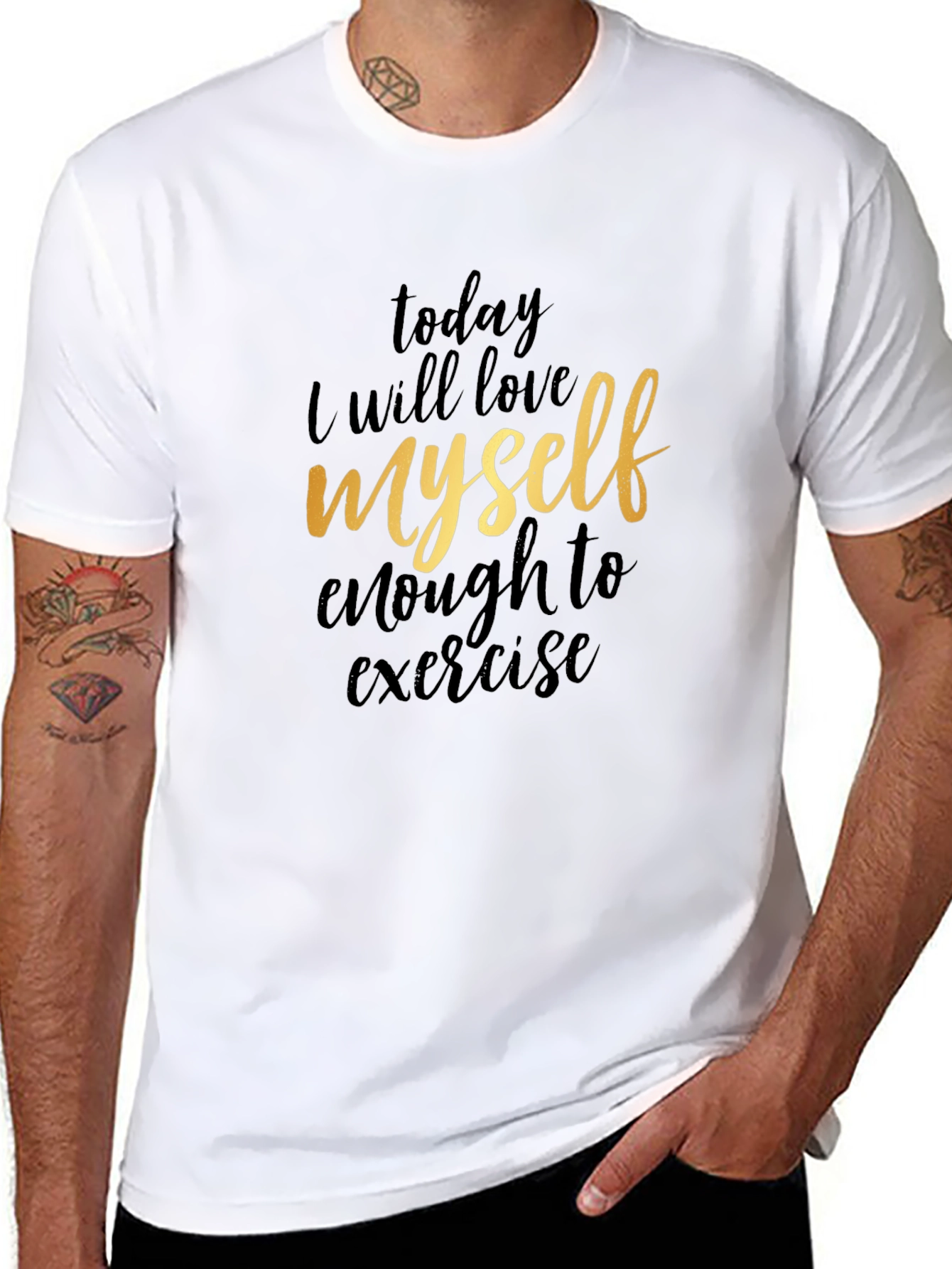 Love Myself Enough to Exercise Graphic Tee