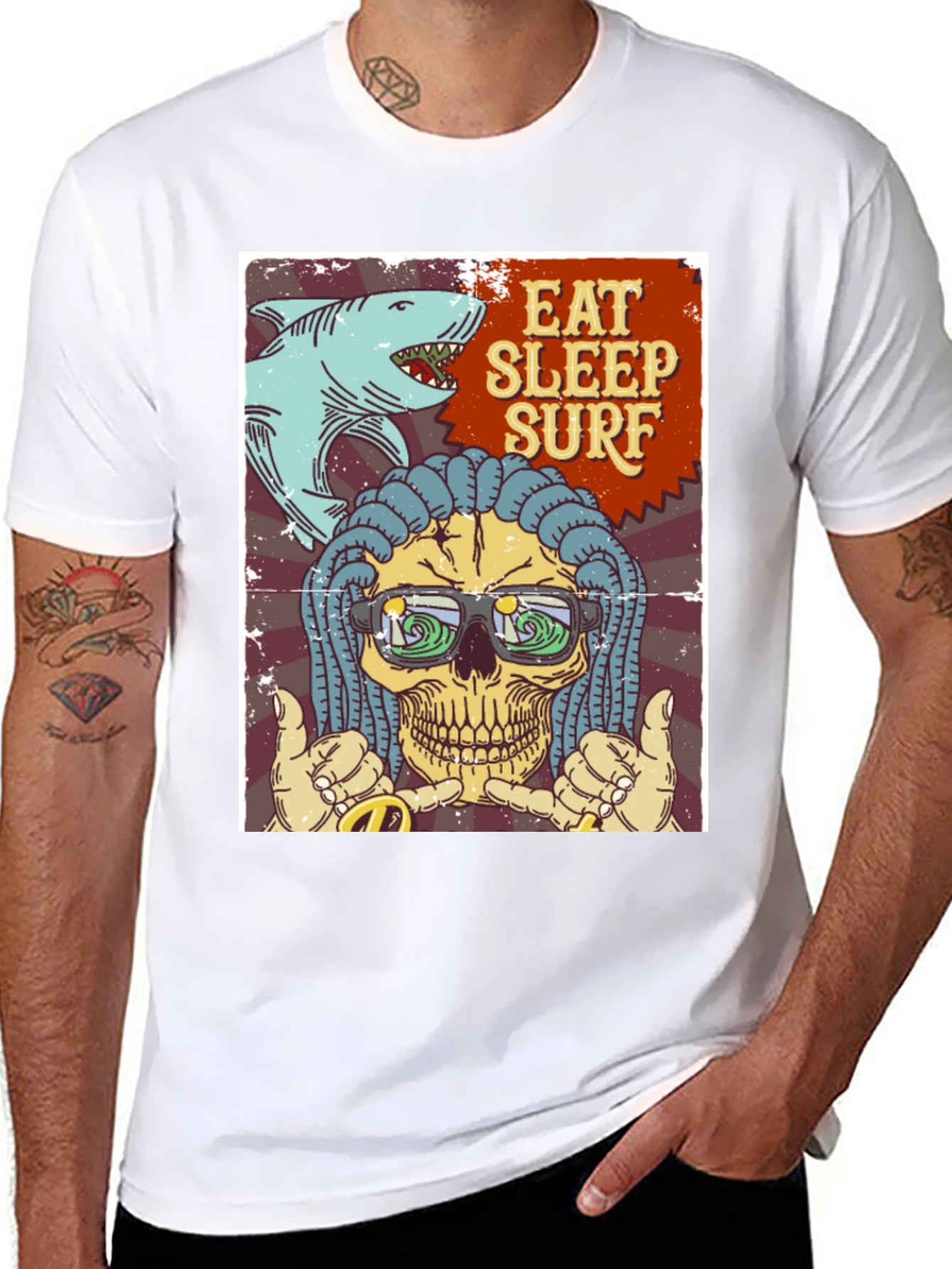Eat Sleep Surf Graphic T-Shirt