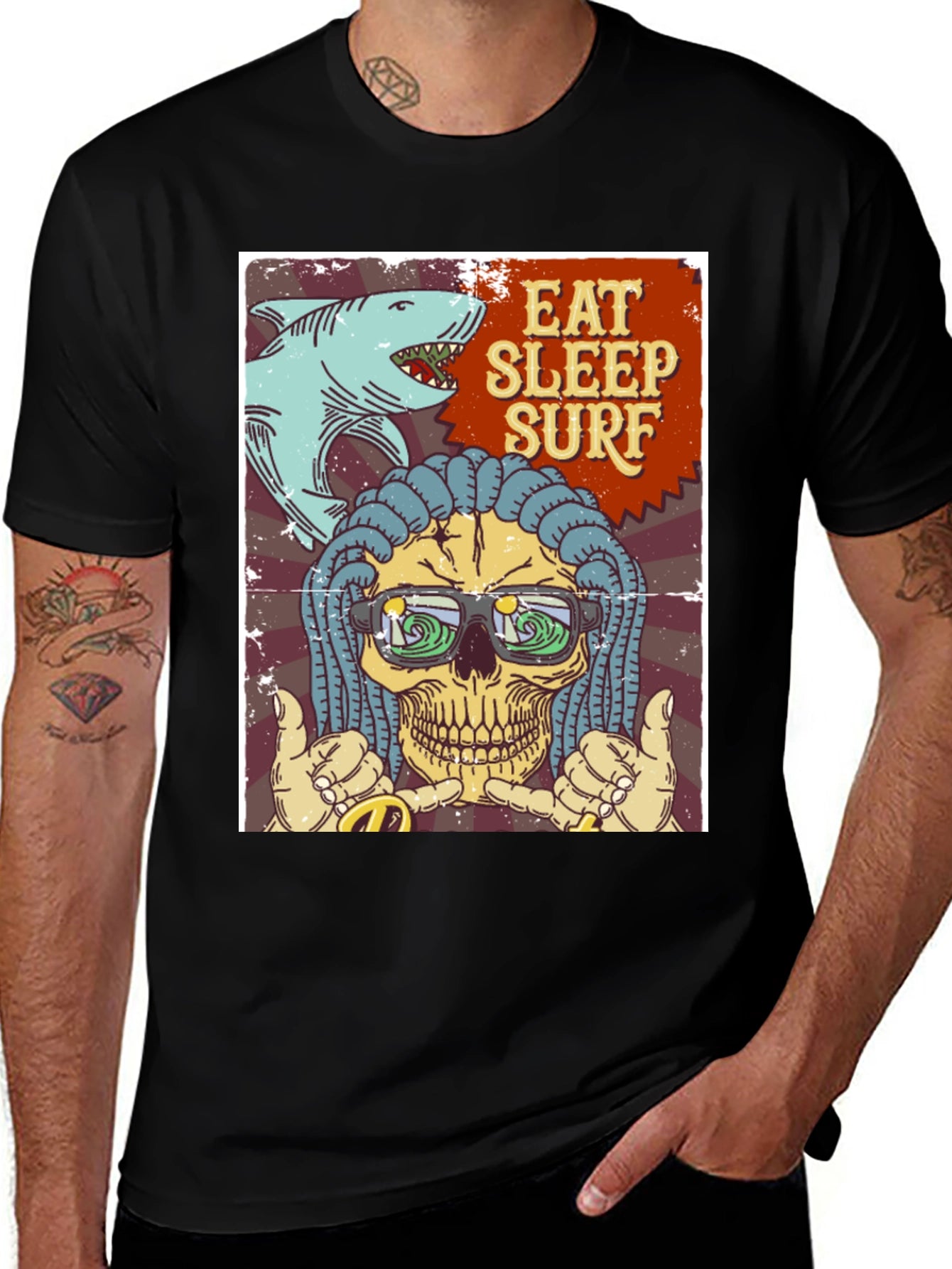 Eat Sleep Surf Graphic T-Shirt
