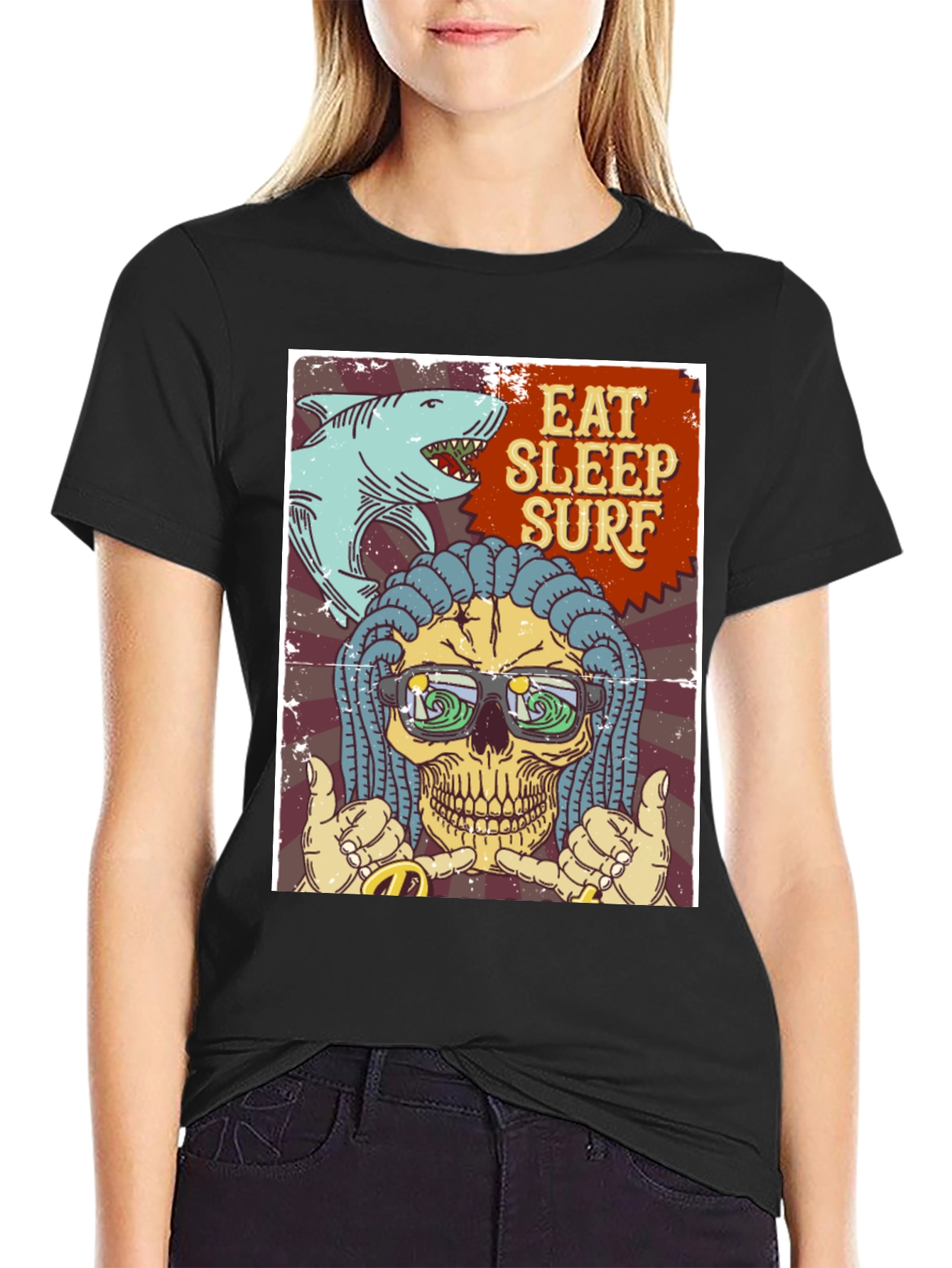 Eat Sleep Surf Graphic T-Shirt