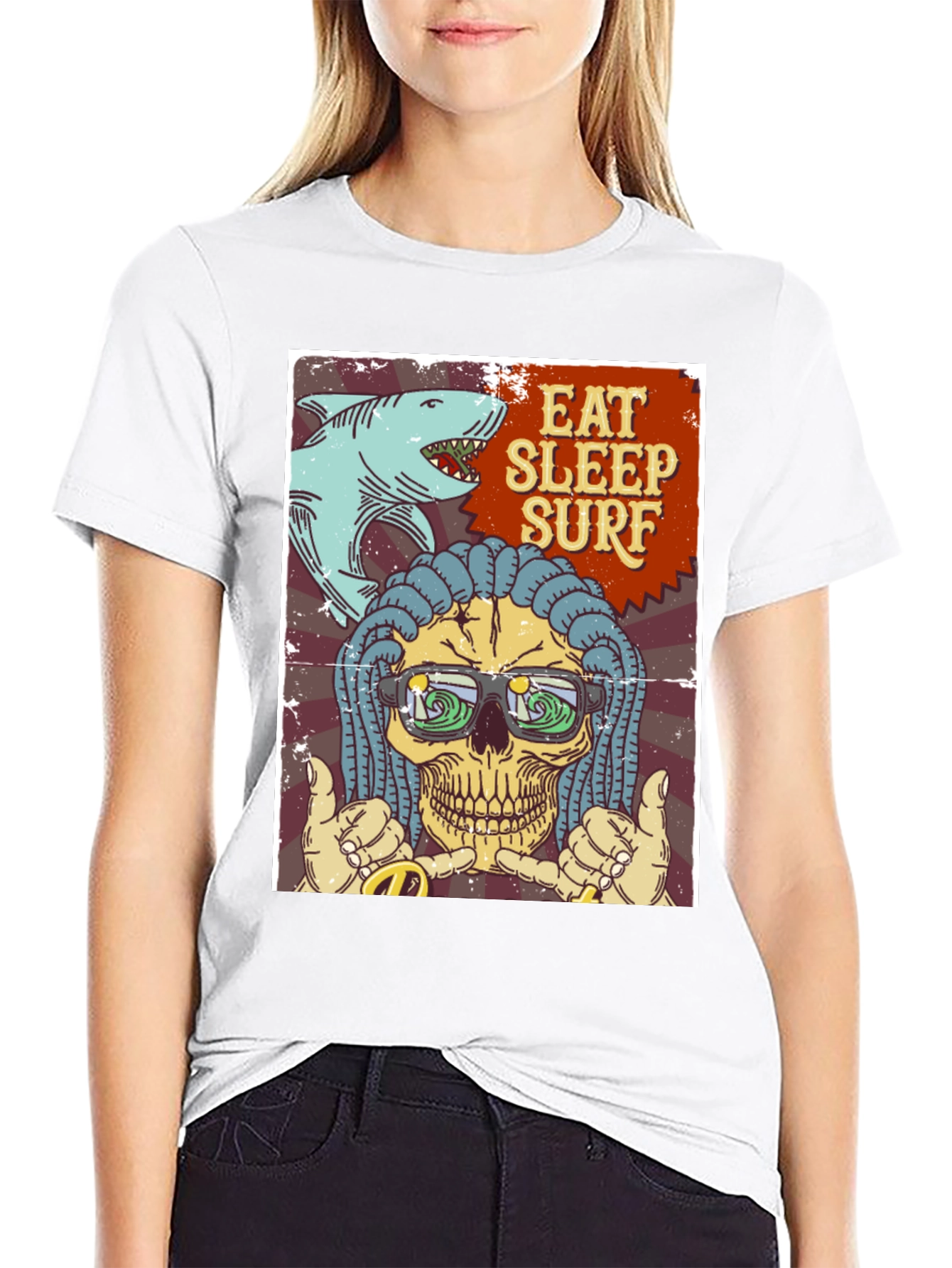 Eat Sleep Surf Graphic T-Shirt